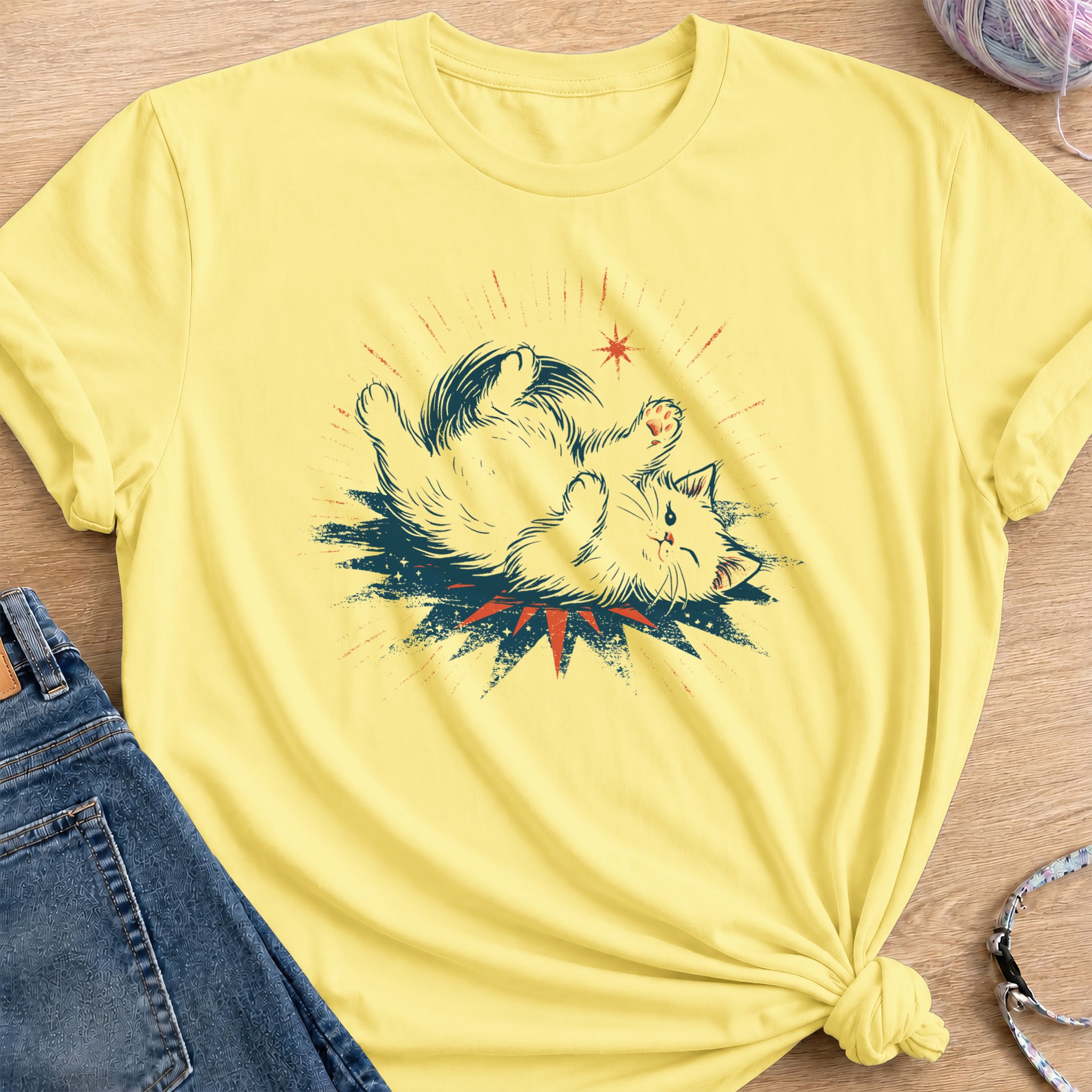 Belly Up T-Shirt — Cornsilk