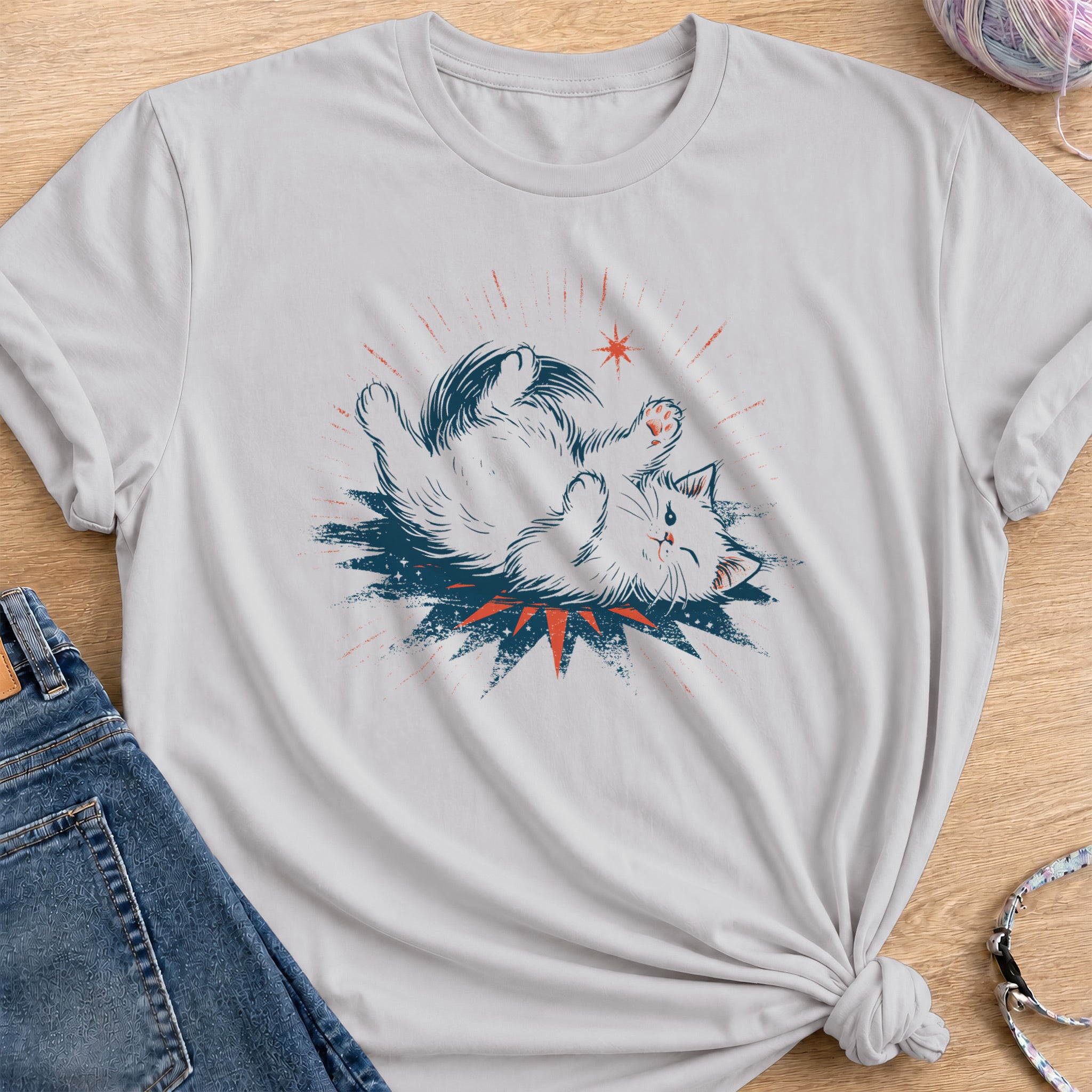 Belly Up T-Shirt — Ice Grey