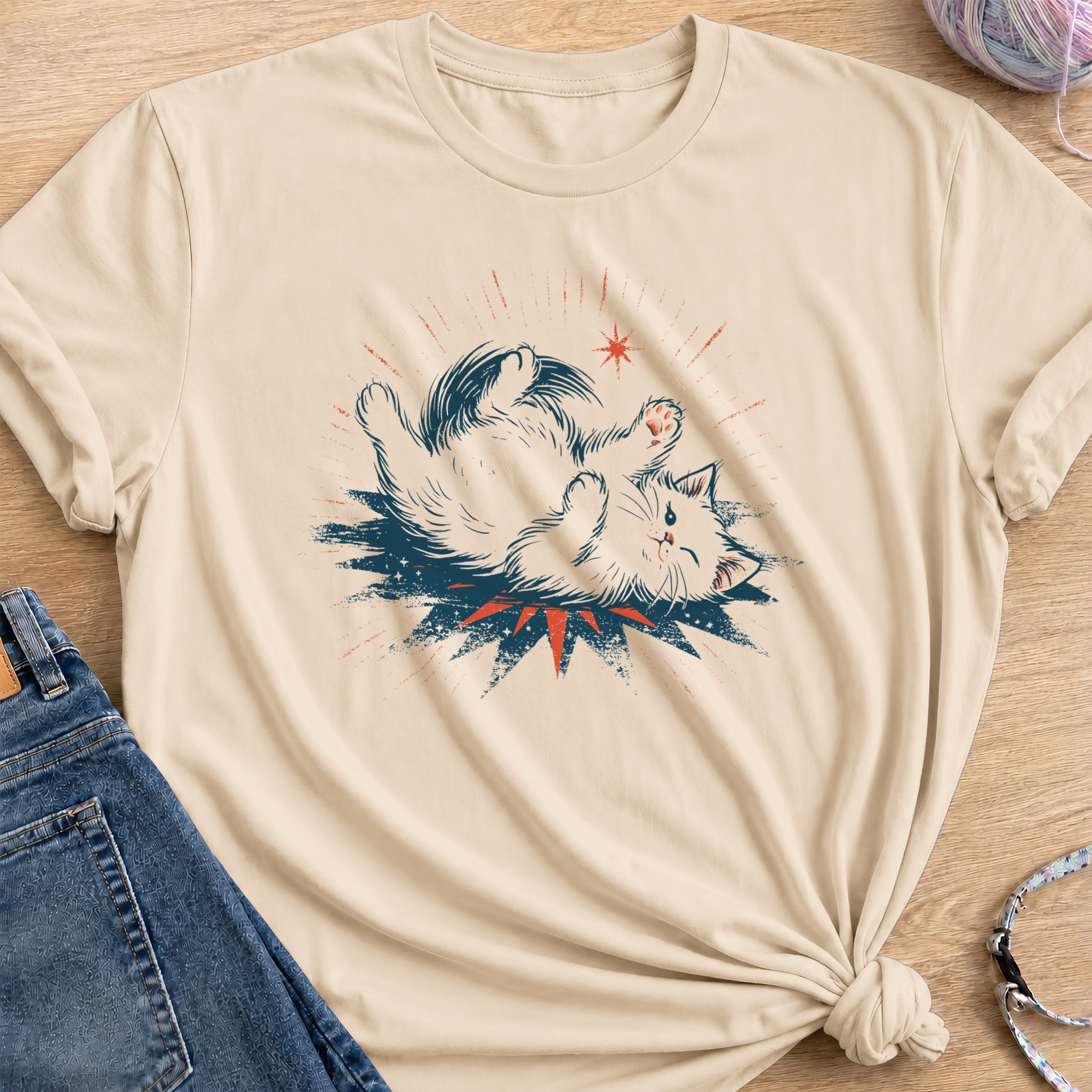 Belly Up T-Shirt — Sand