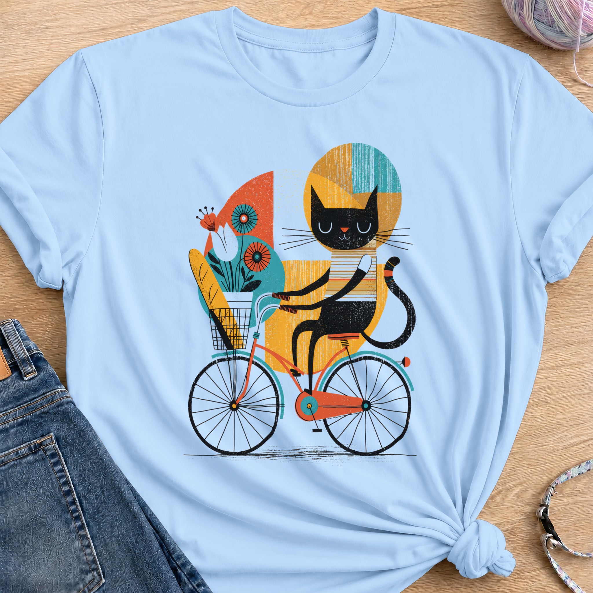 Small Errand T-Shirt — Light Blue