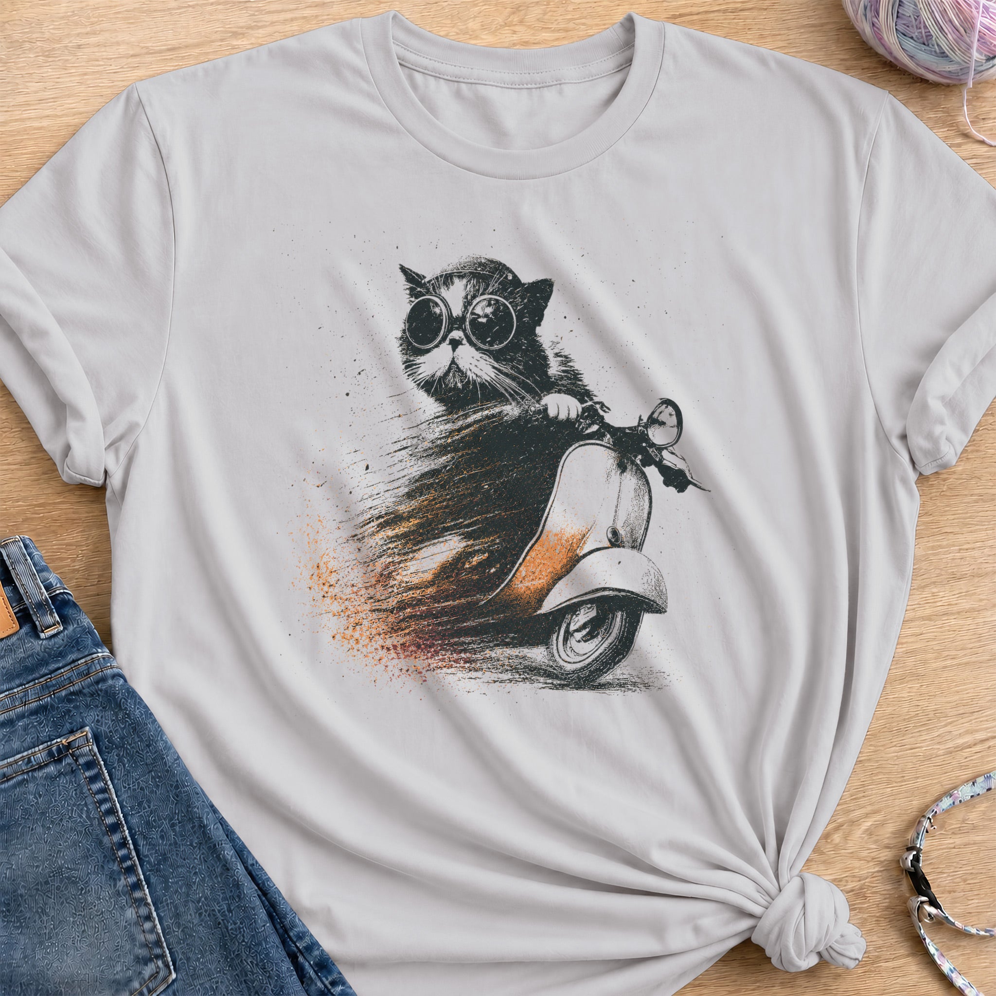 Scooter T-Shirt — Ice Grey