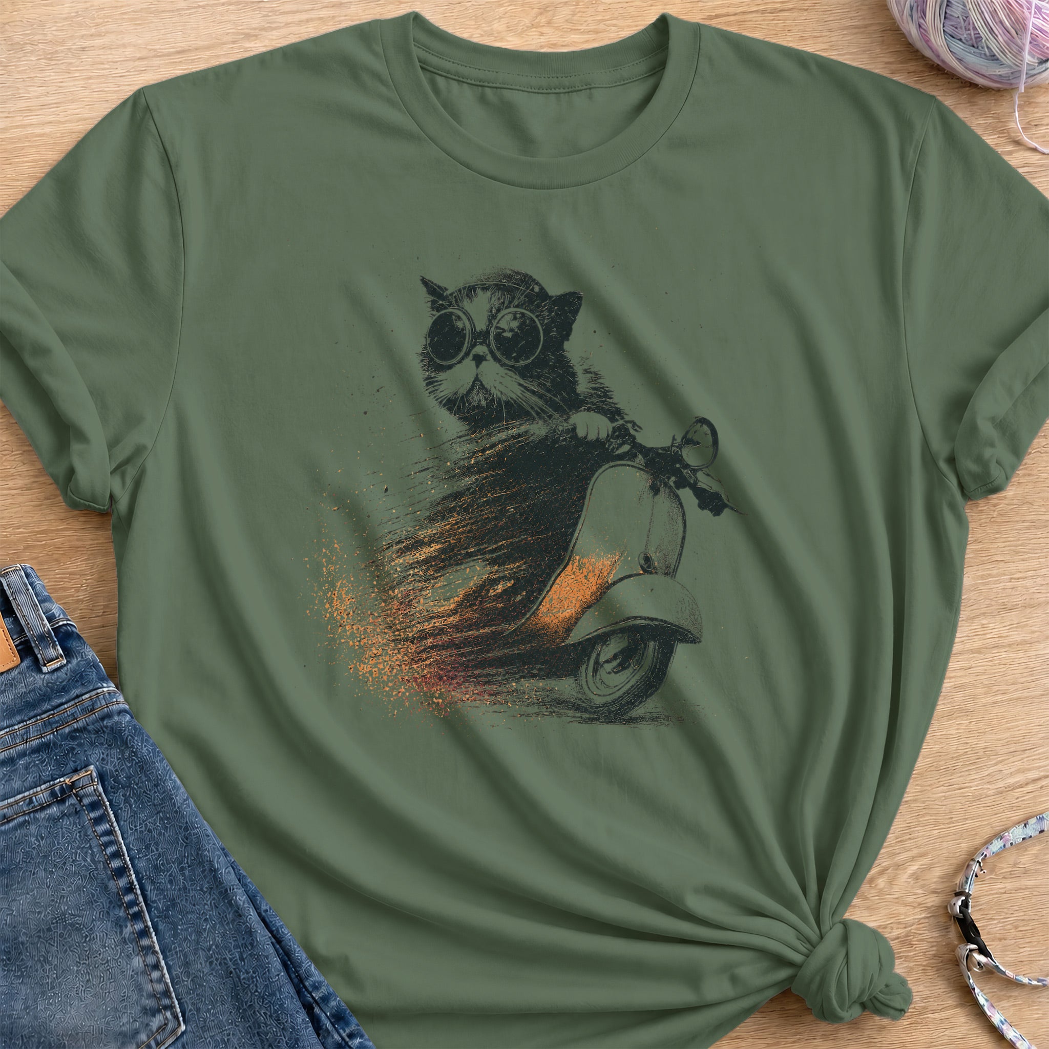 Scooter T-Shirt — Military Green