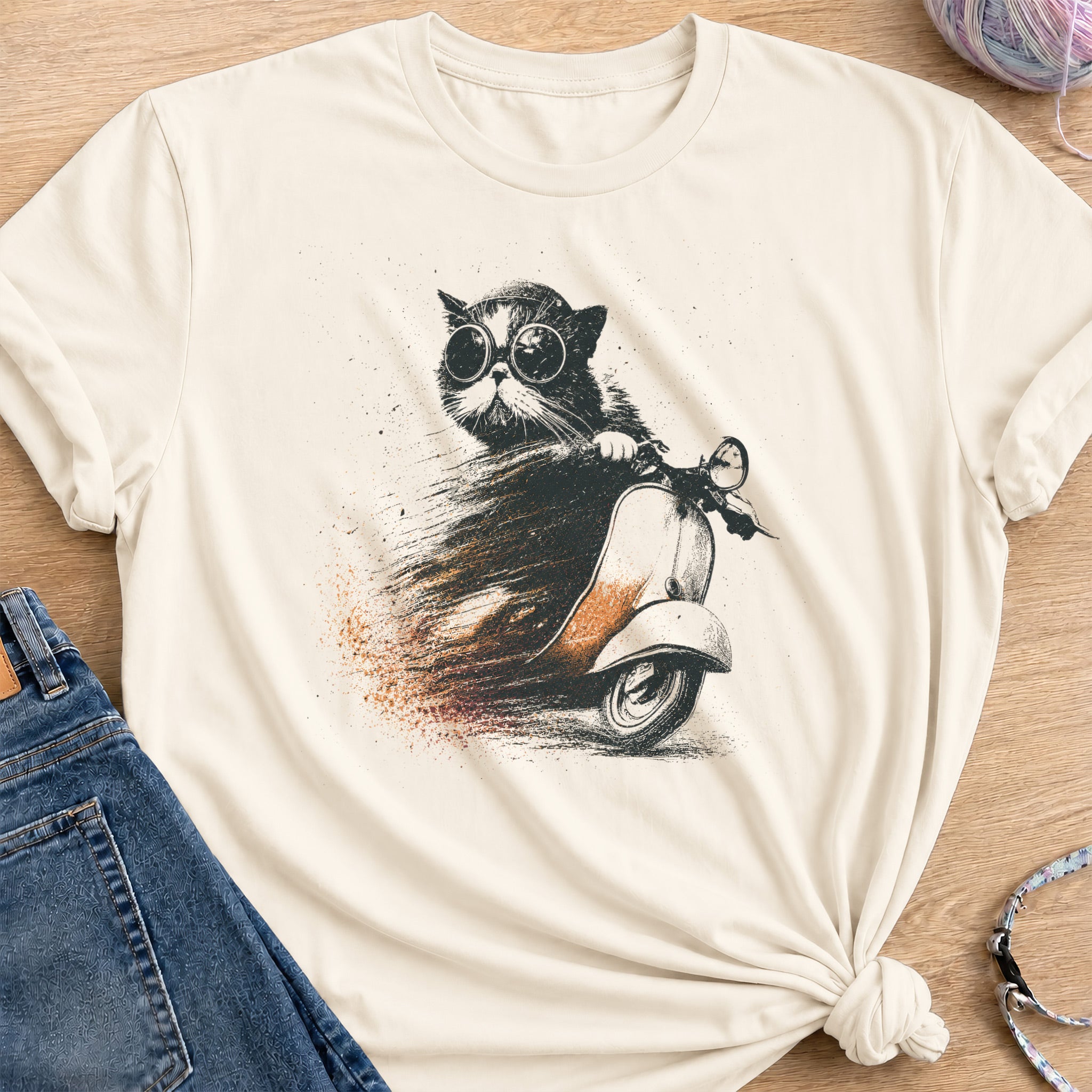 Scooter T-Shirt — Natural