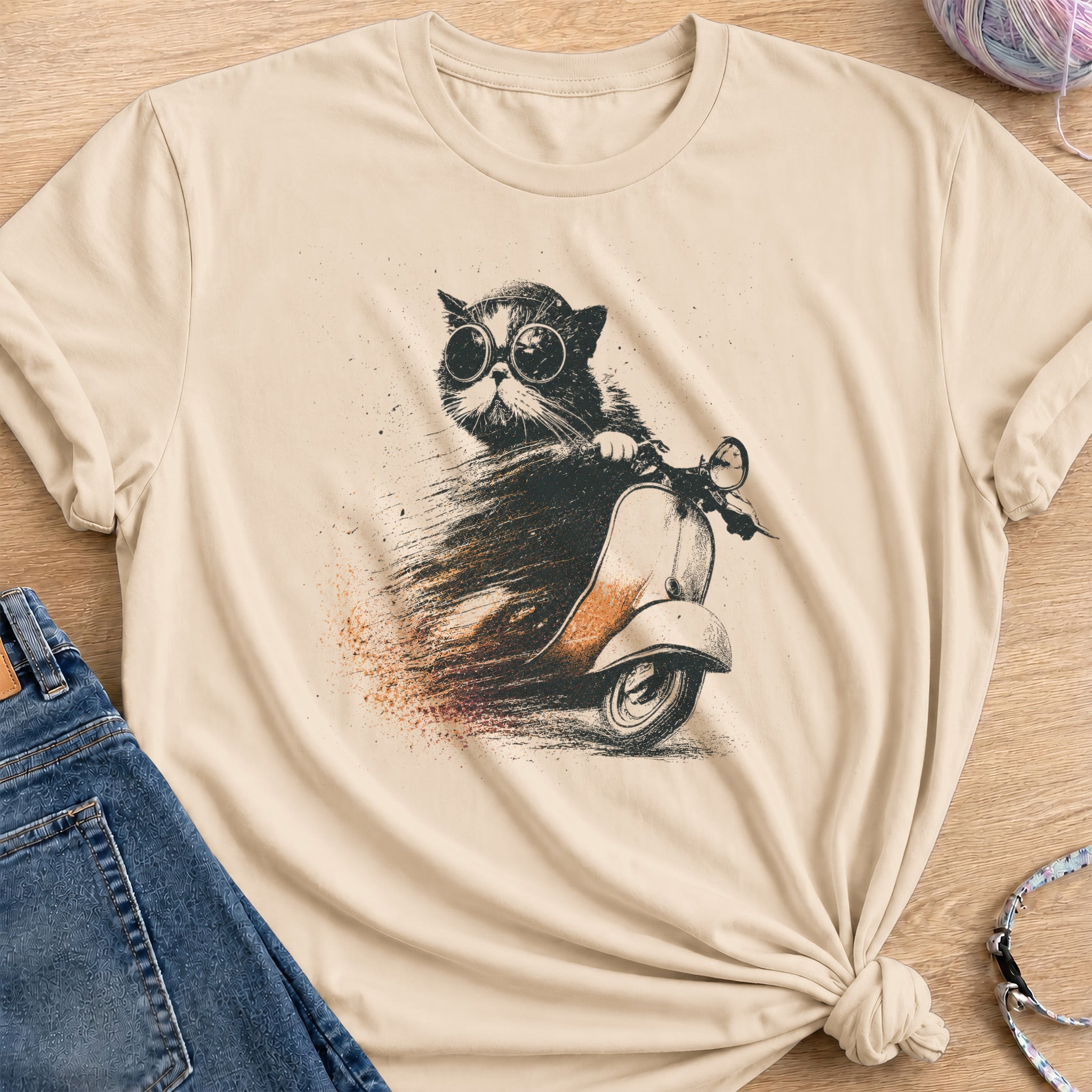 Scooter T-Shirt — Sand