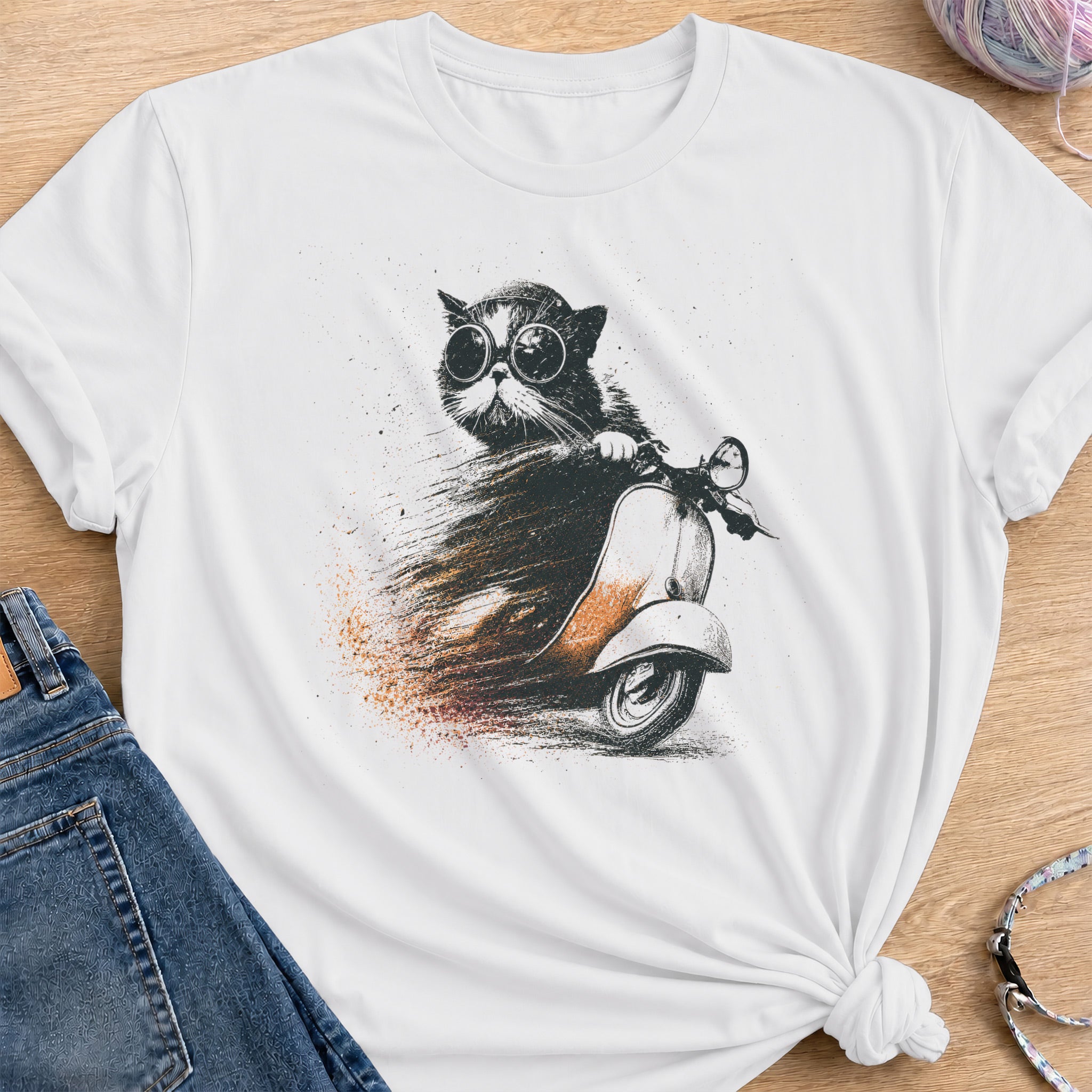 Scooter T-Shirt — White