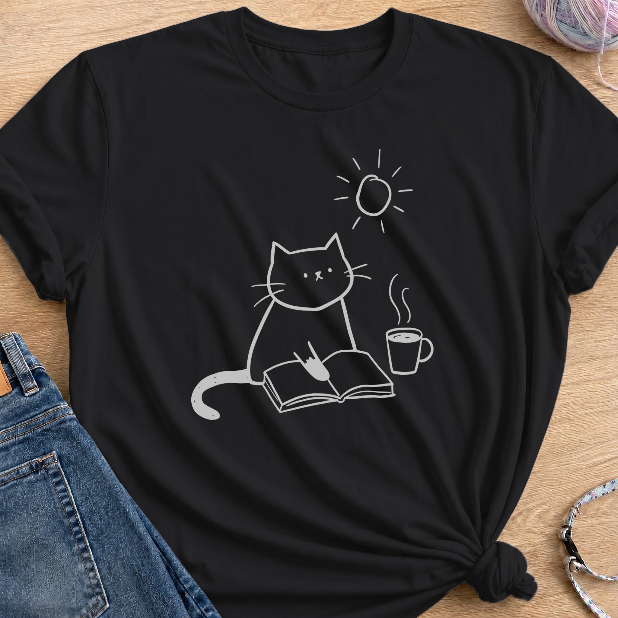 Cozy Afternoon T-Shirt — Black