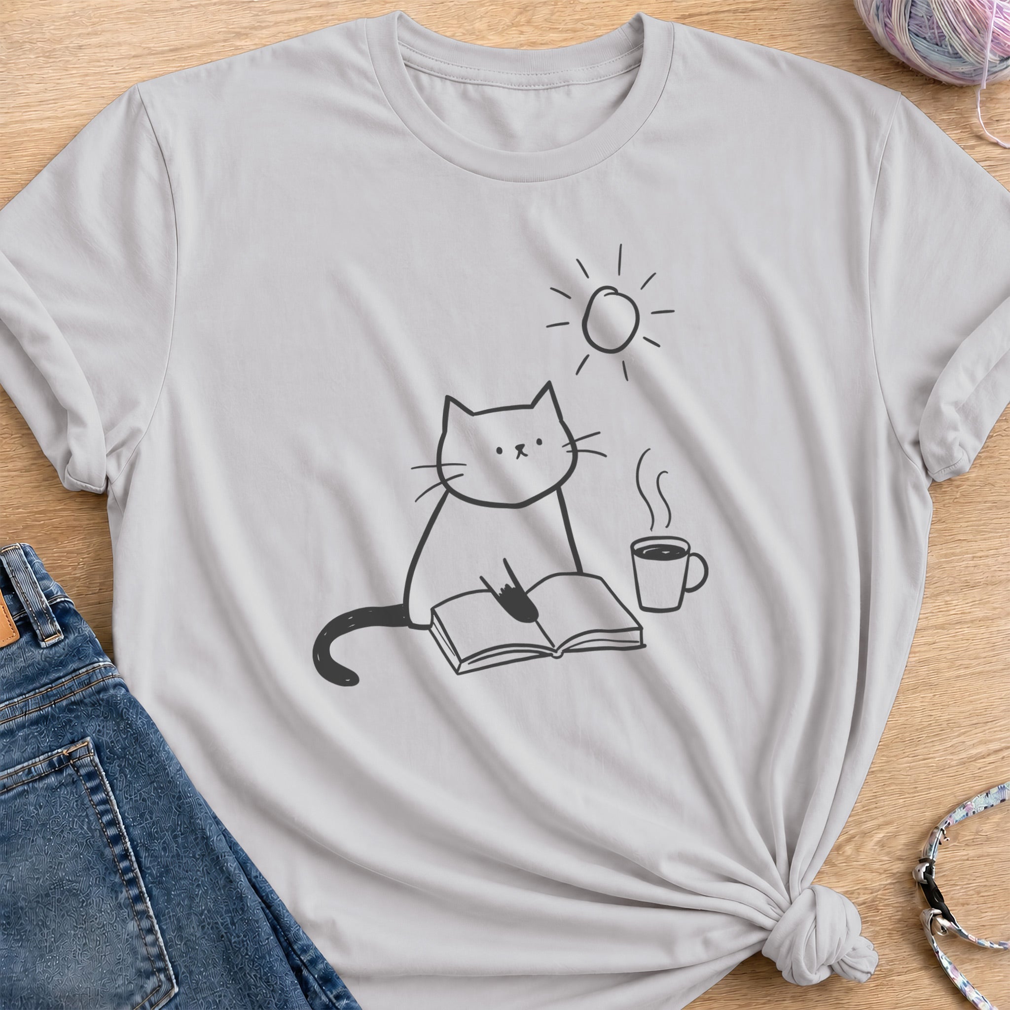 Cozy Afternoon T-Shirt — Ice Grey