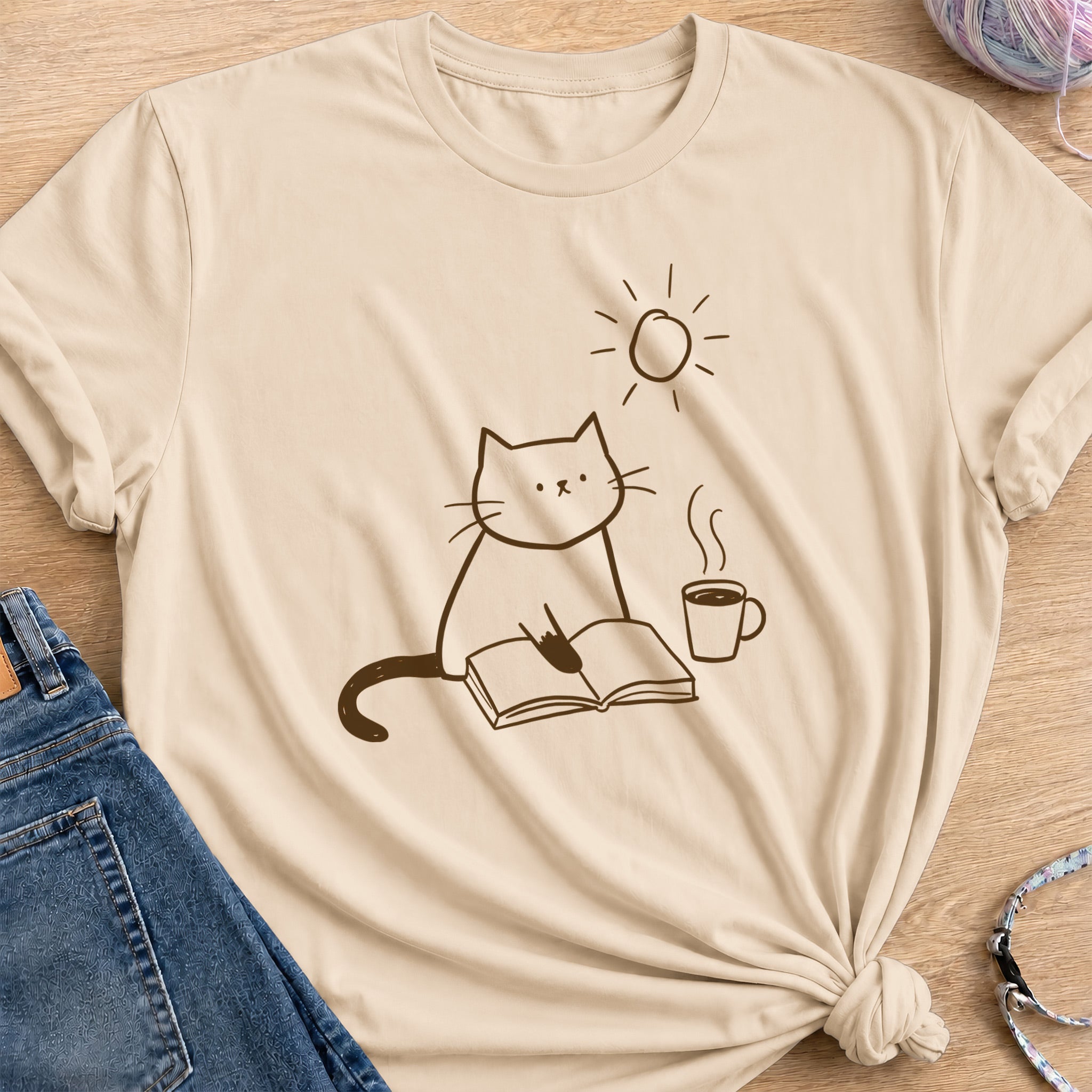 Cozy Afternoon T-Shirt — Sand
