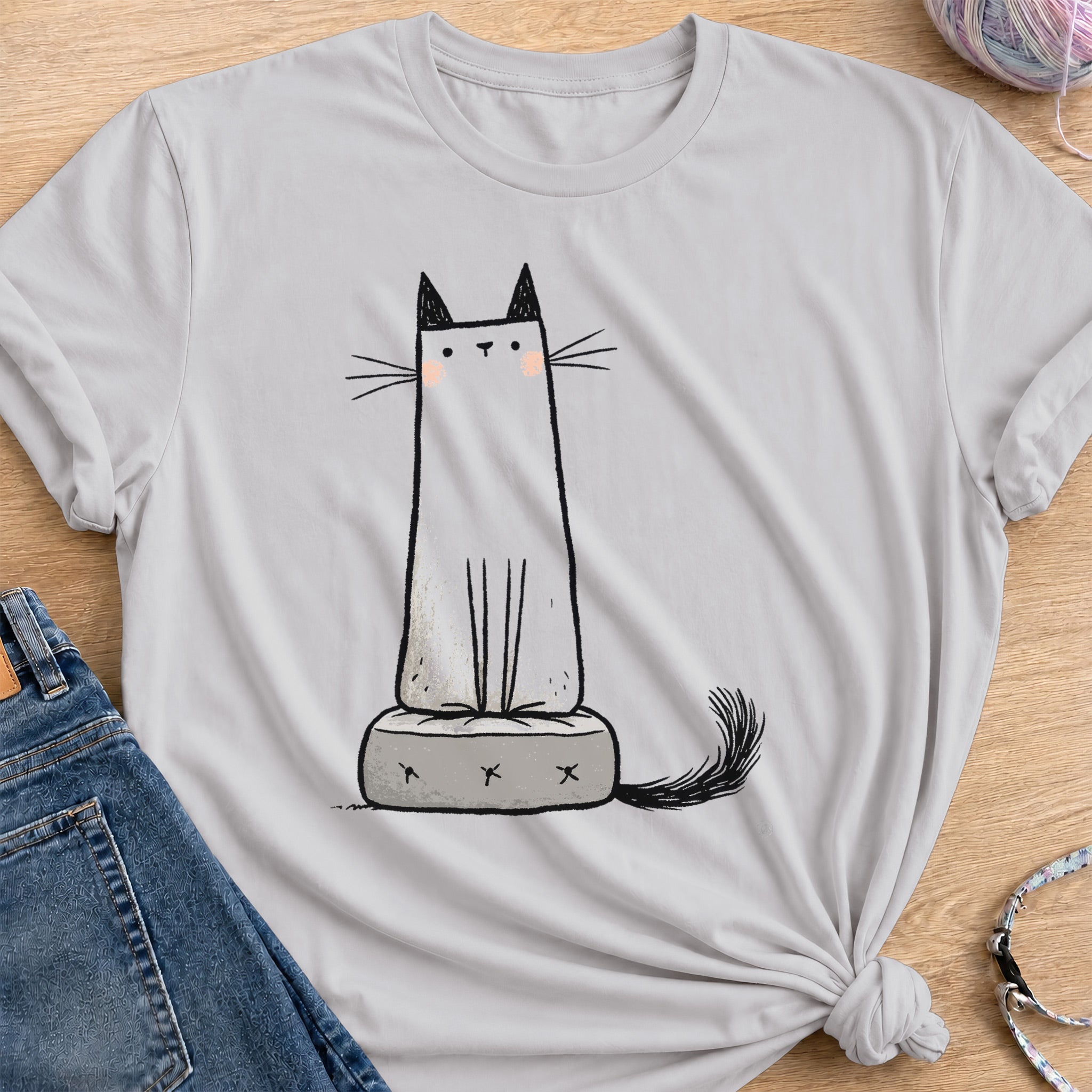 Lord of the Cushion T-Shirt — Ice Grey