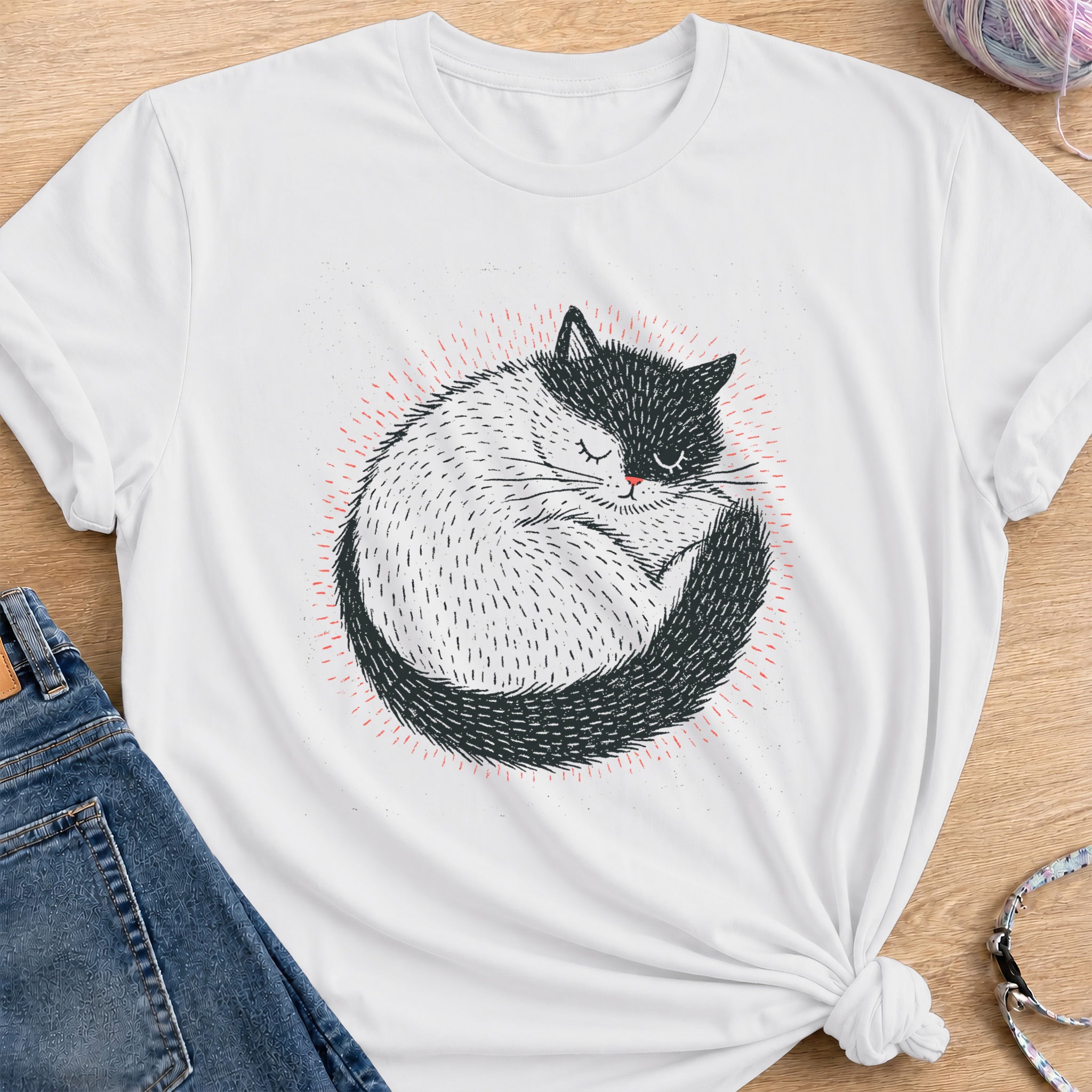 Curled Sleep T-Shirt — White