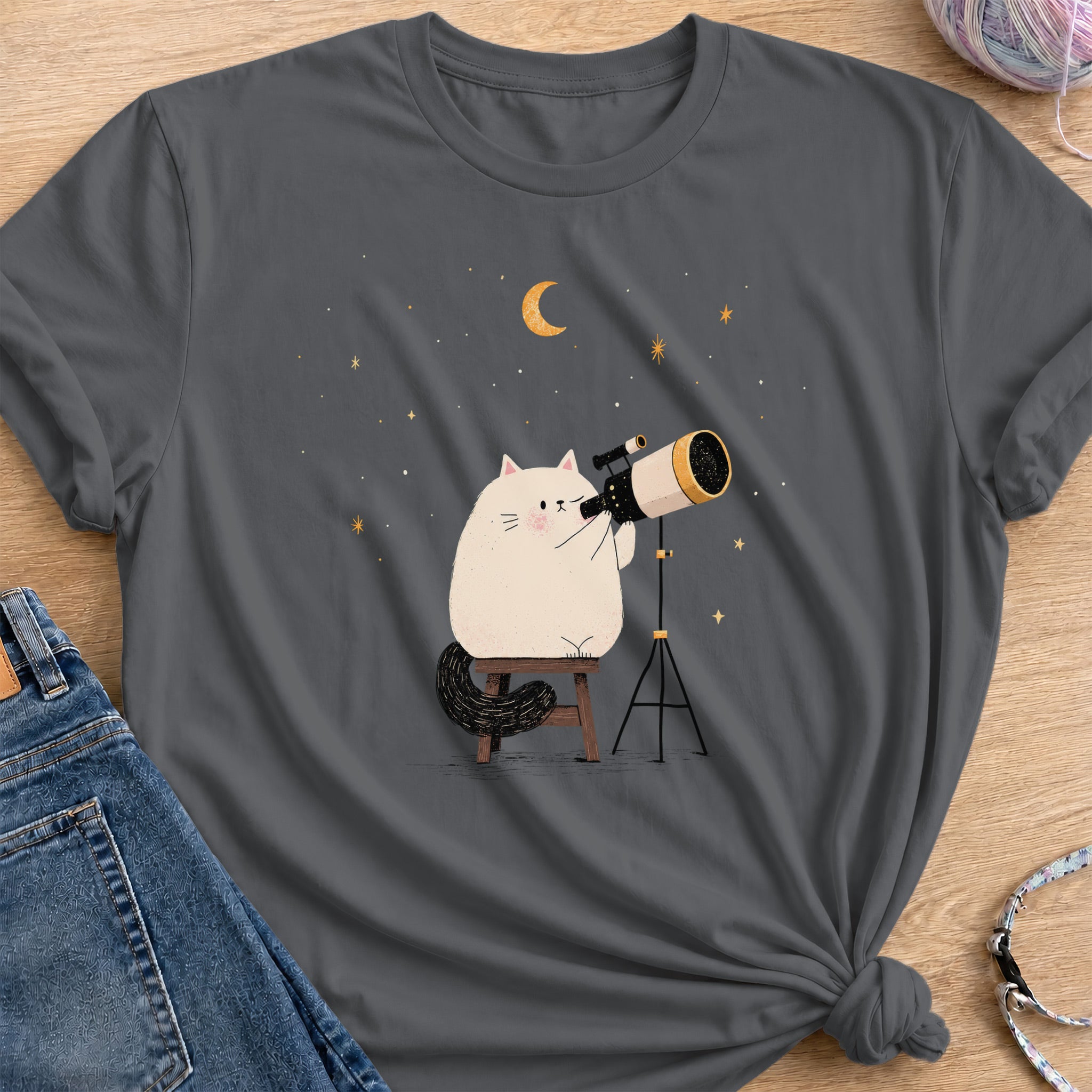 Star Viewing T-Shirt — Charcoal
