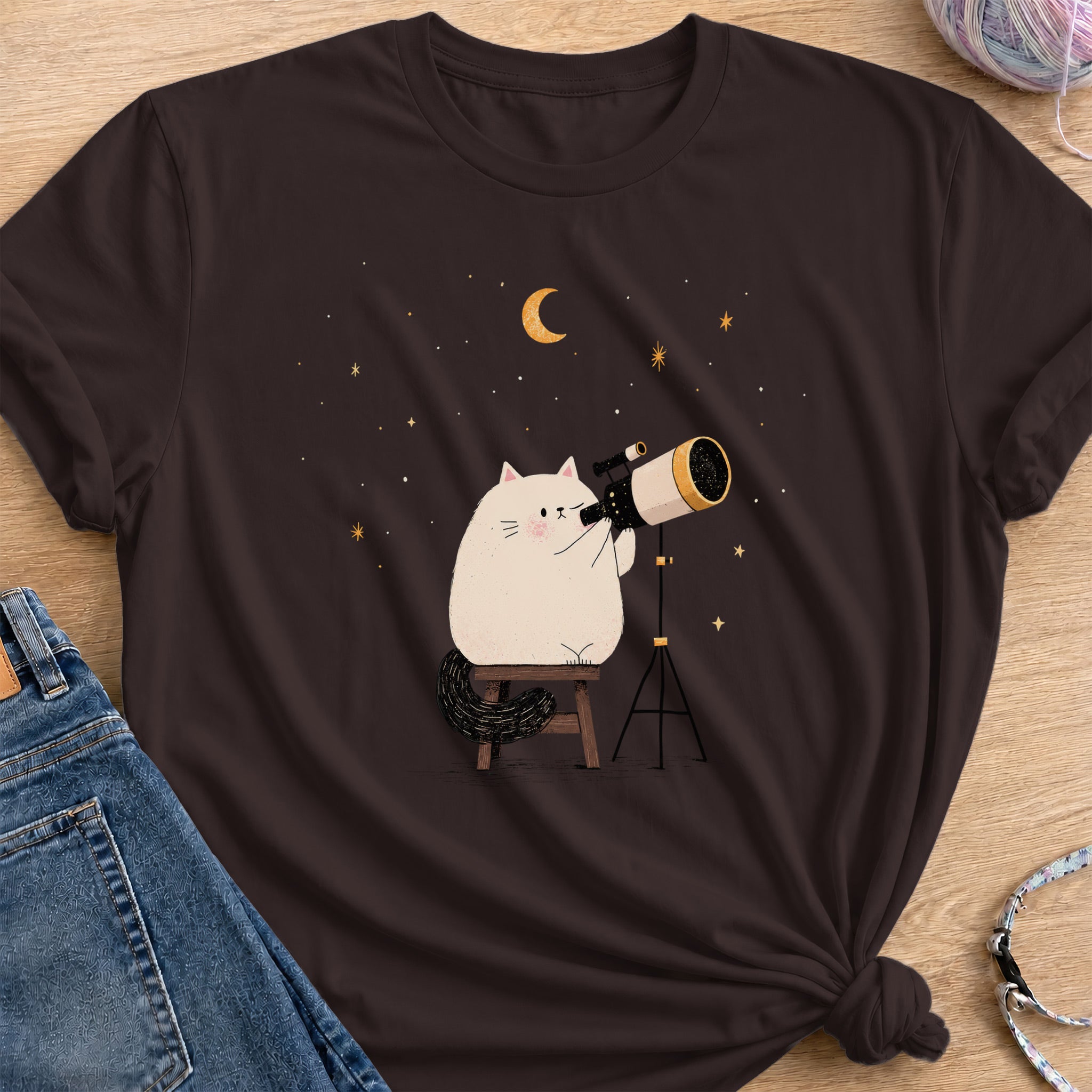 Star Viewing T-Shirt — Dark Chocolate