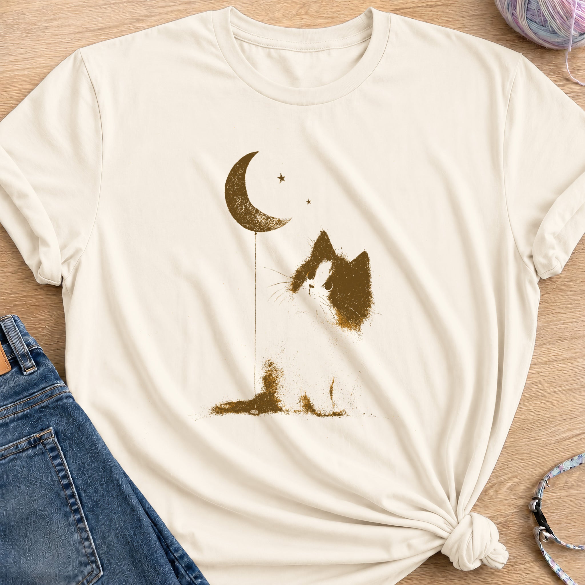 Moon Balloon T-Shirt — Natural