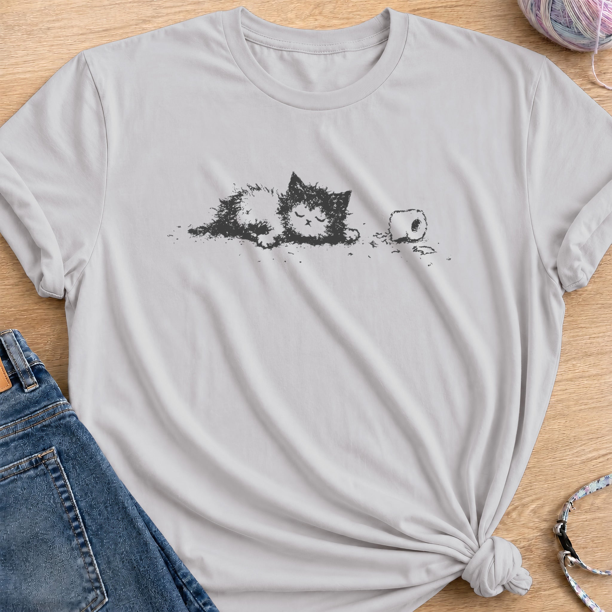 Mission Completed T-Shirt — Ice Grey