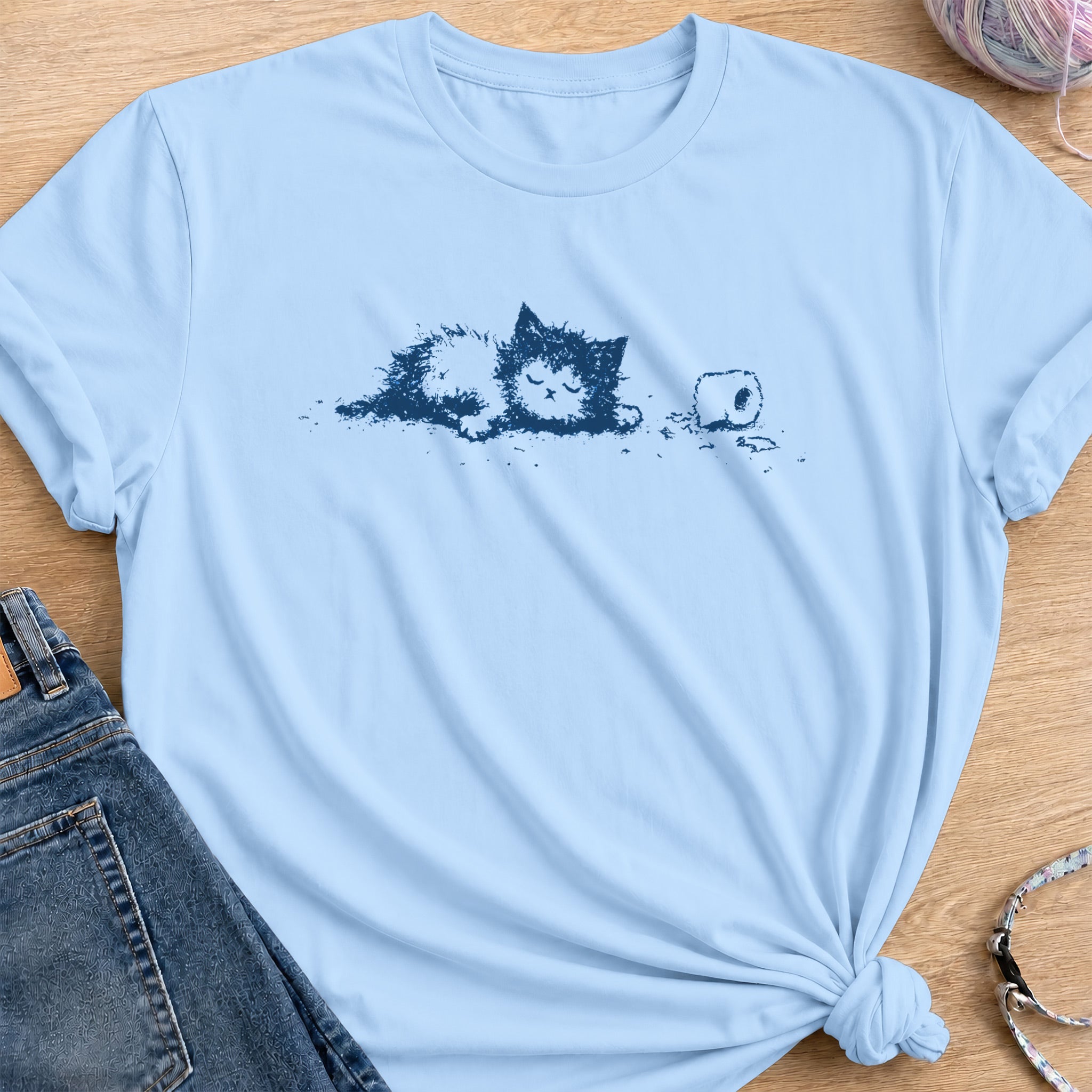 Mission Completed T-Shirt — Light Blue