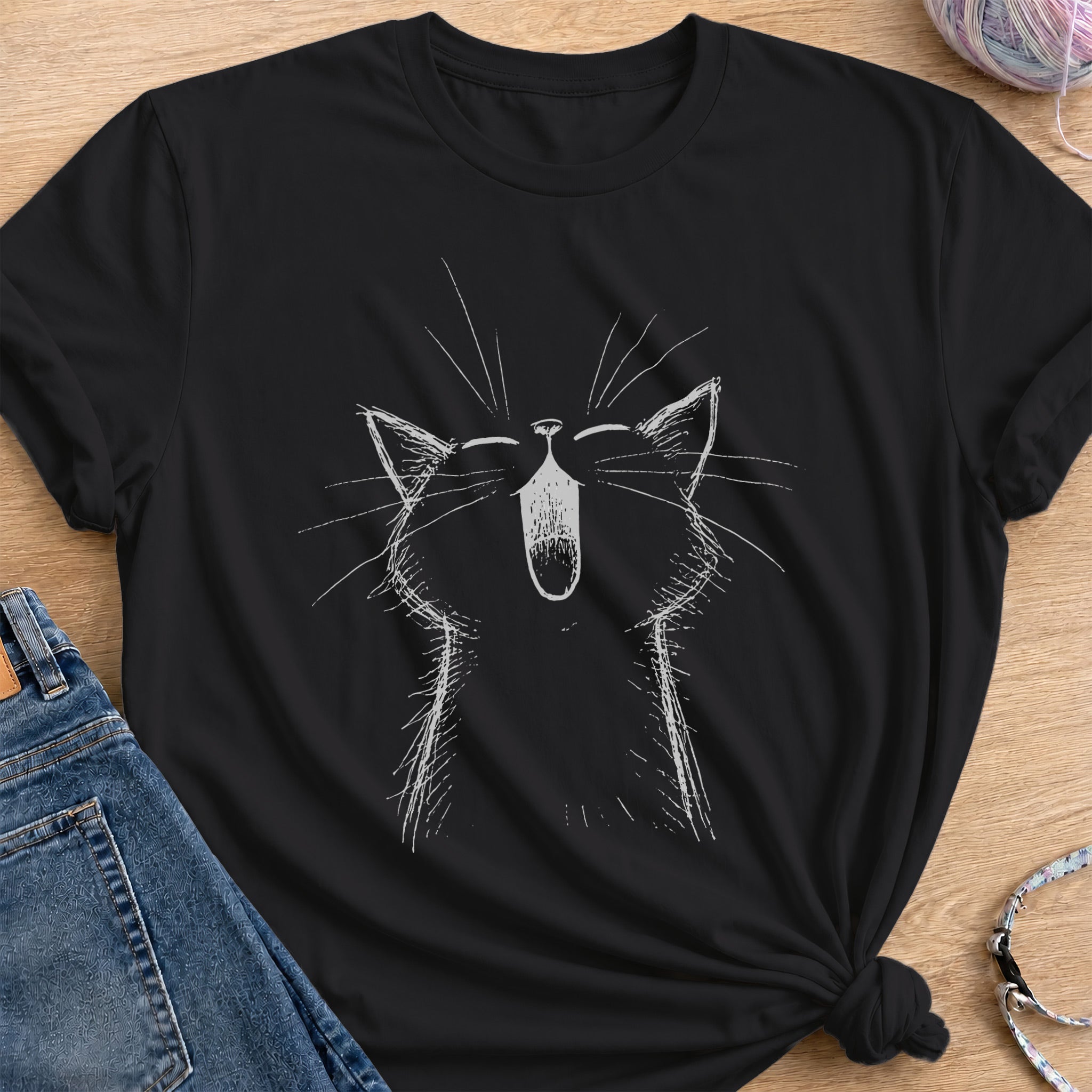 Big Meow T-Shirt — Black
