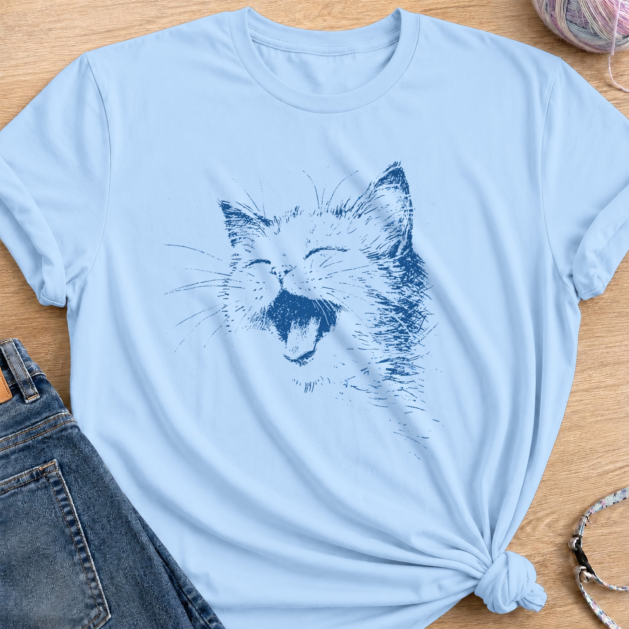 Big Smile T-Shirt — Light Blue