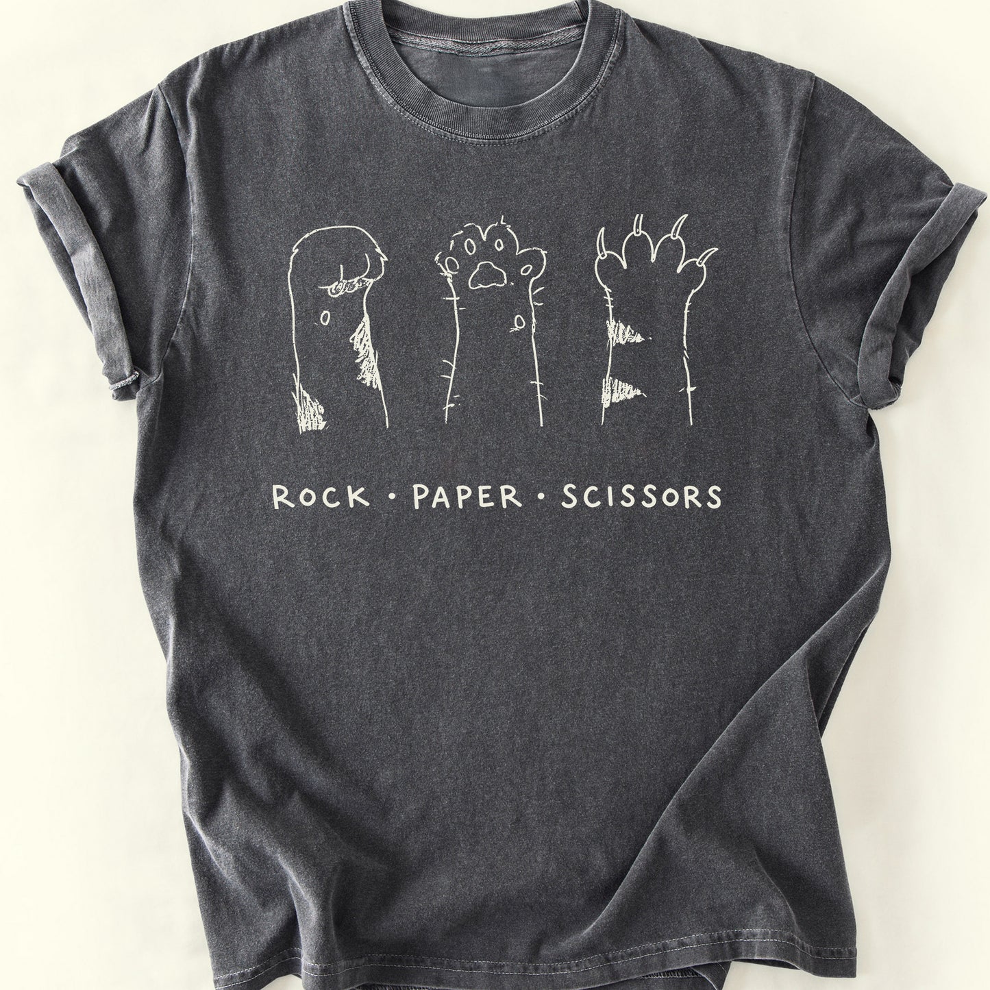 Rock Paper Scissors T-Shirt — Pepper