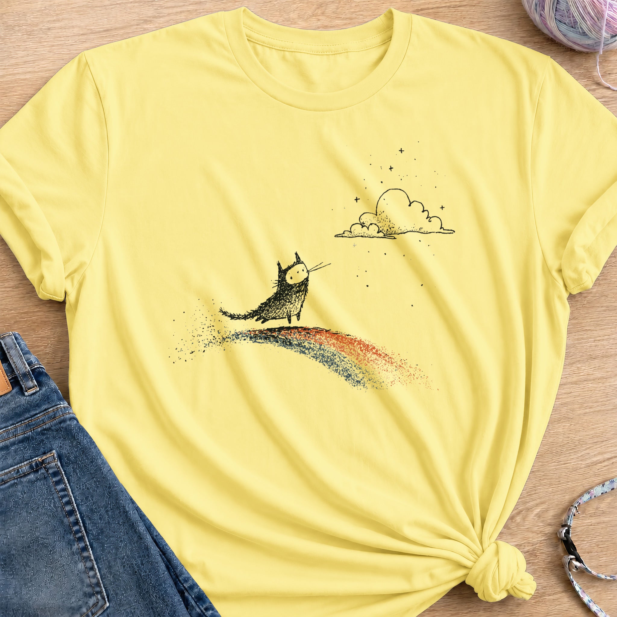 Rainbow Trail T-Shirt — Cornsilk