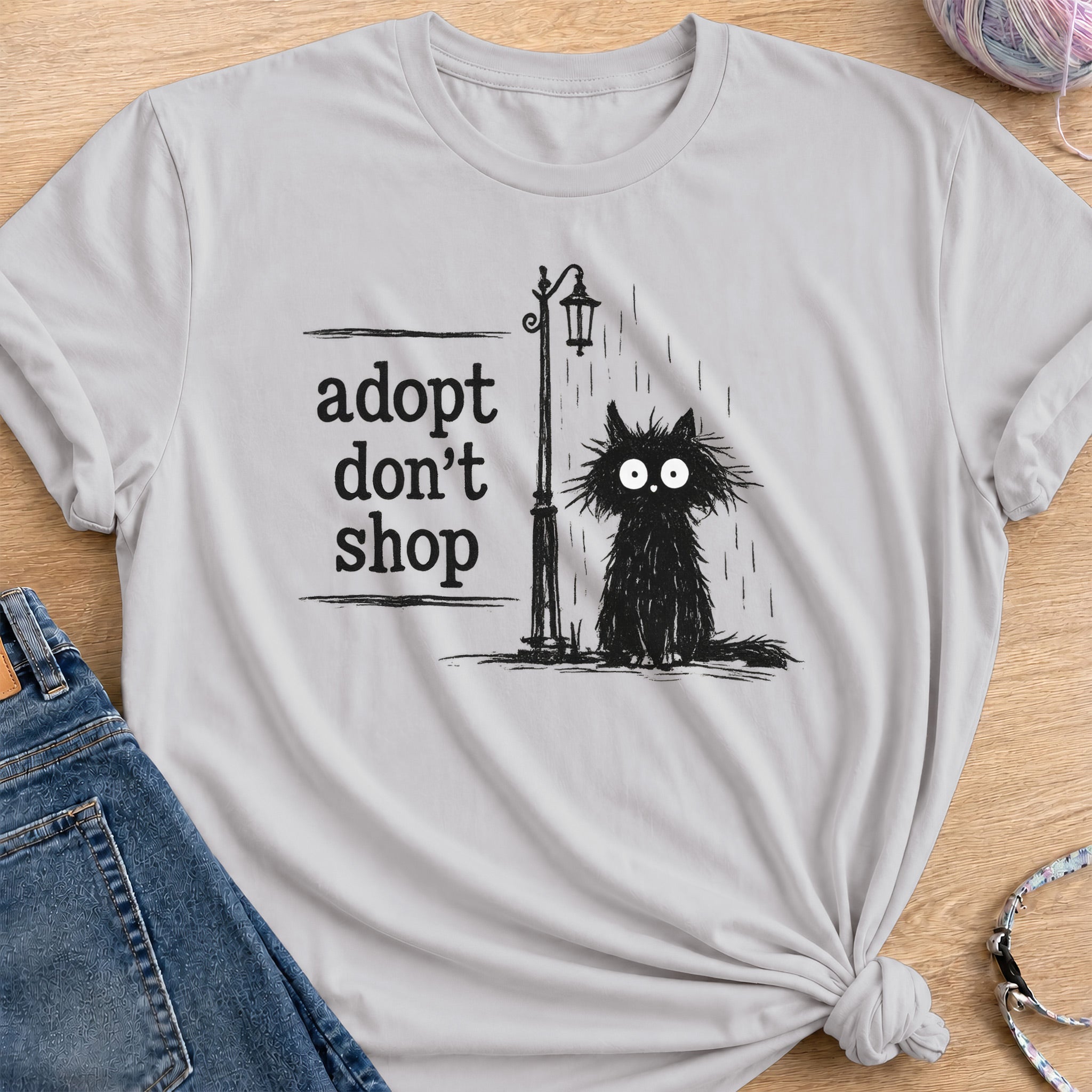 Adoption T-Shirt — Ice Grey