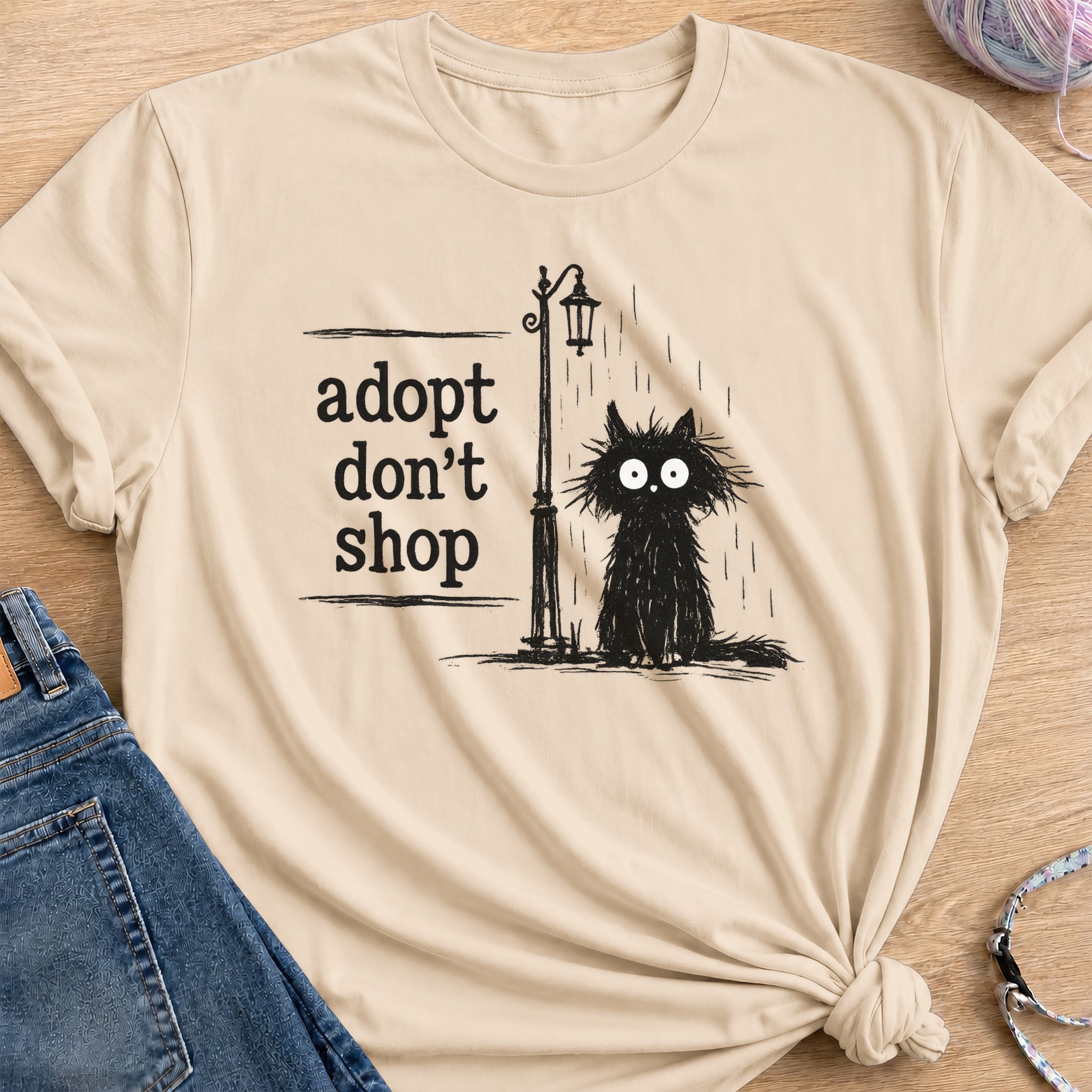 Adoption T-Shirt — Sand