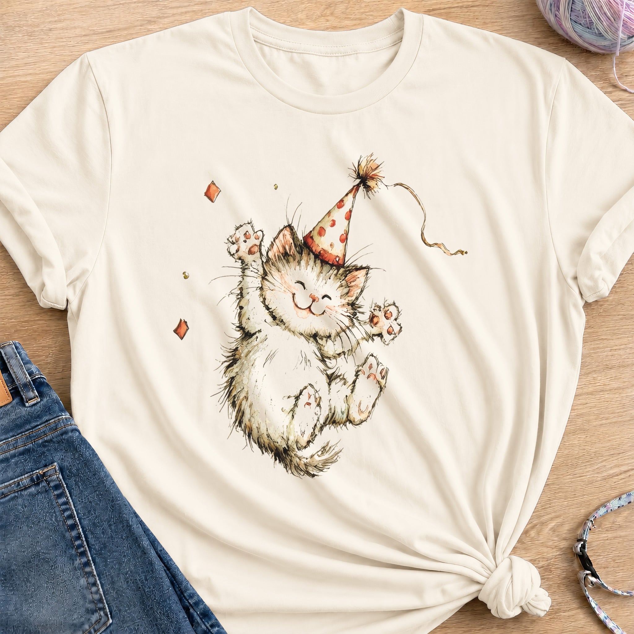 Party Jump T-Shirt — Natural