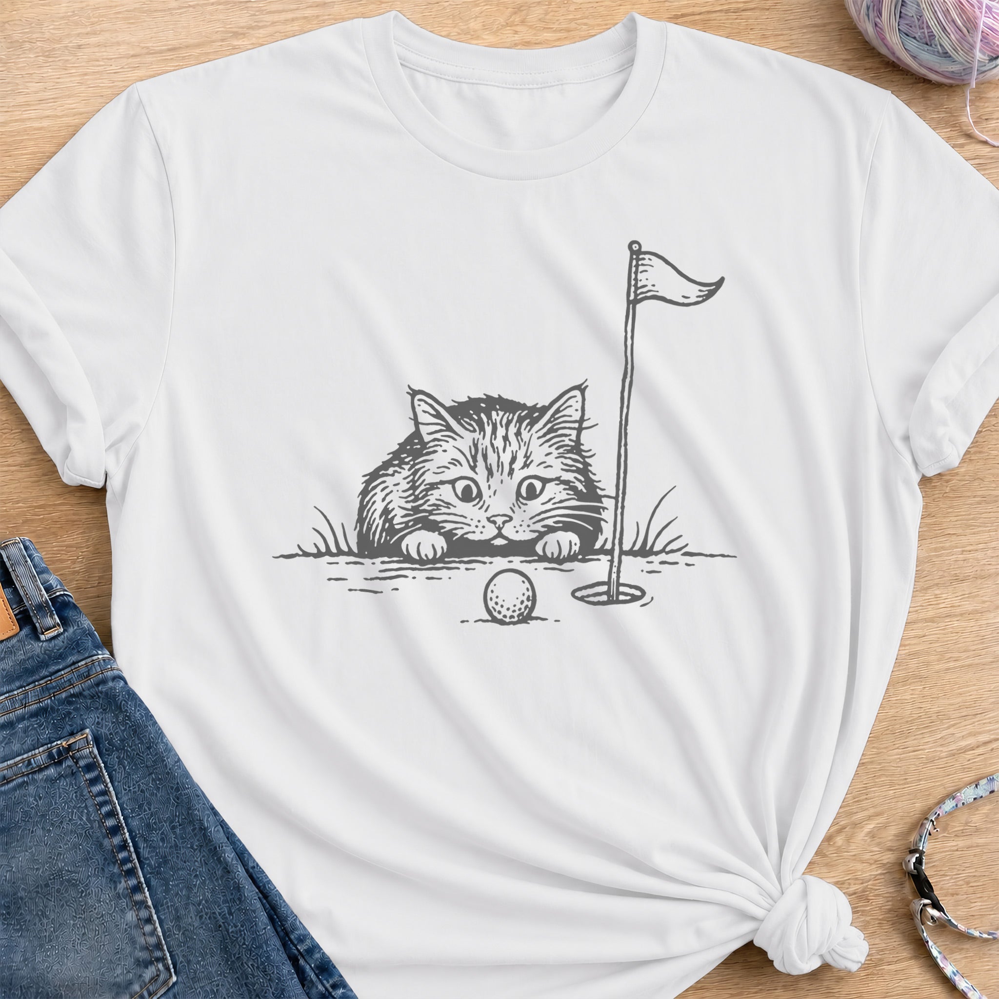 Golf Target T-Shir — White