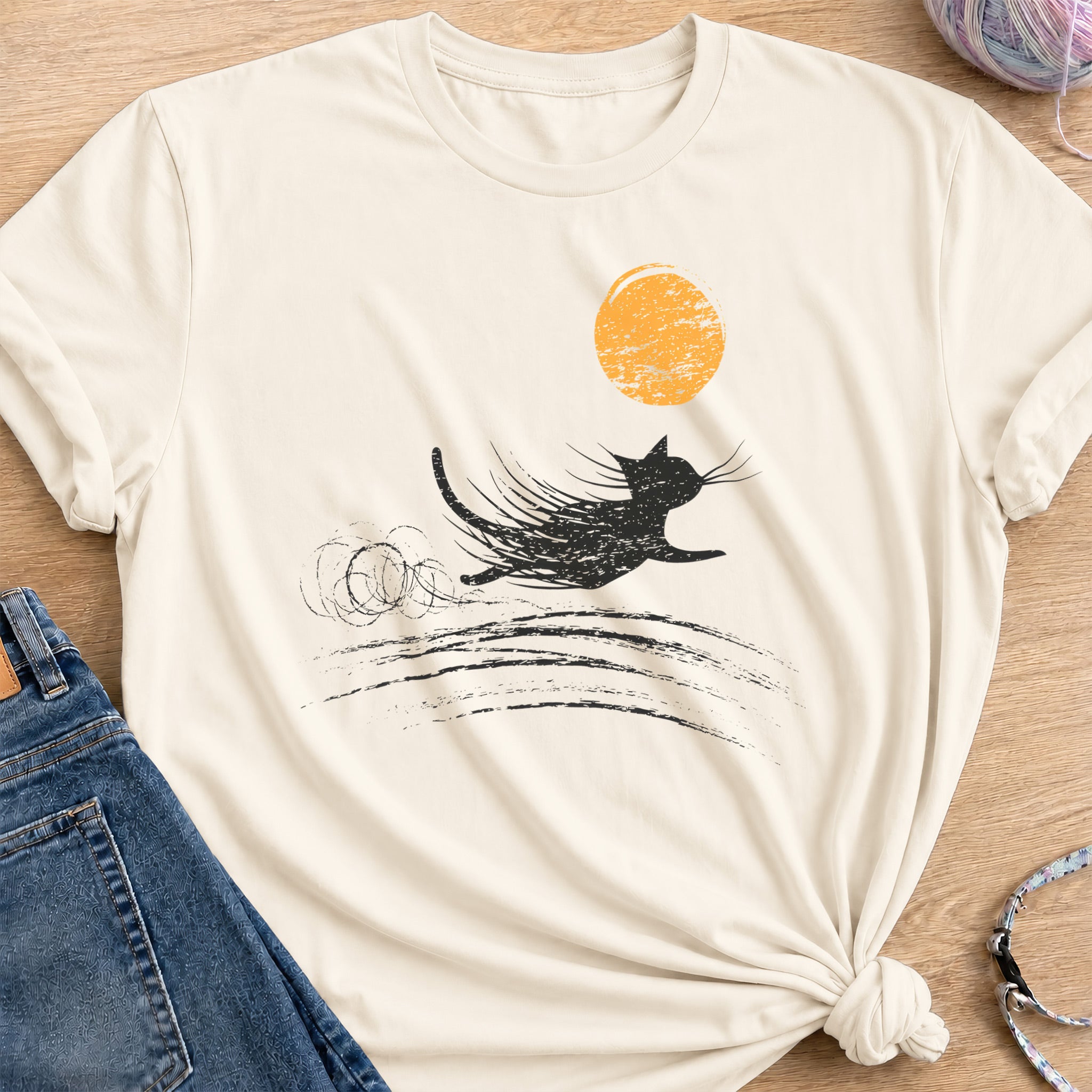 Night Time Race T-Shirt — Natural