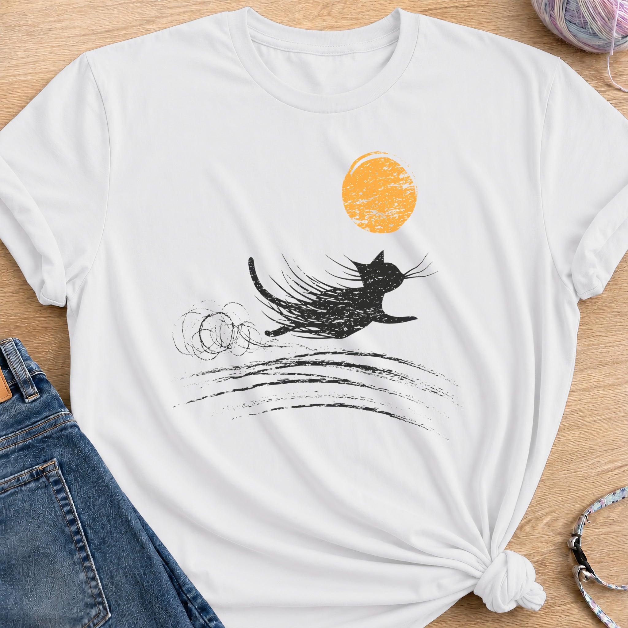 Night Time Race T-Shirt — White