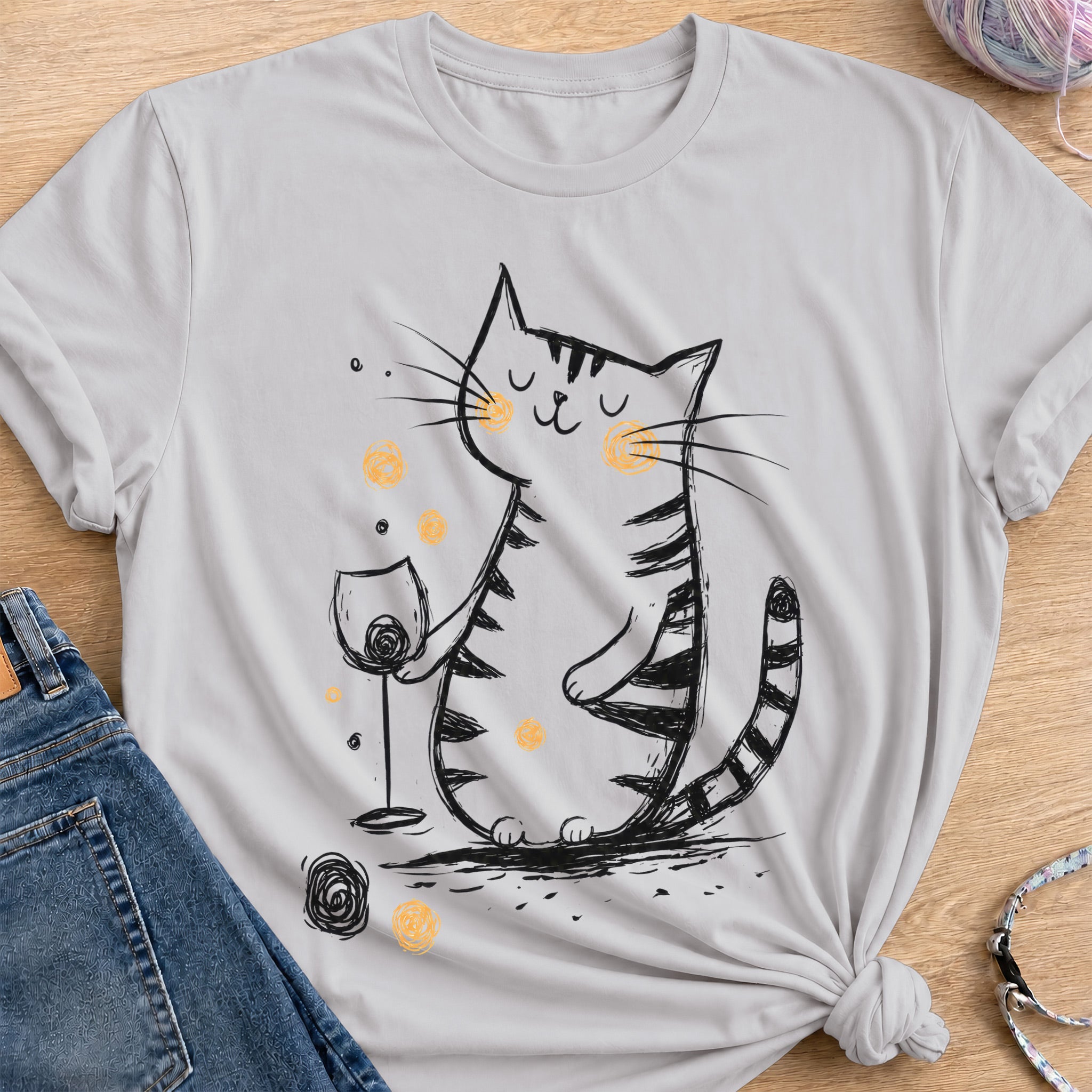 Treat Yourself T-Shirt — Ice Grey