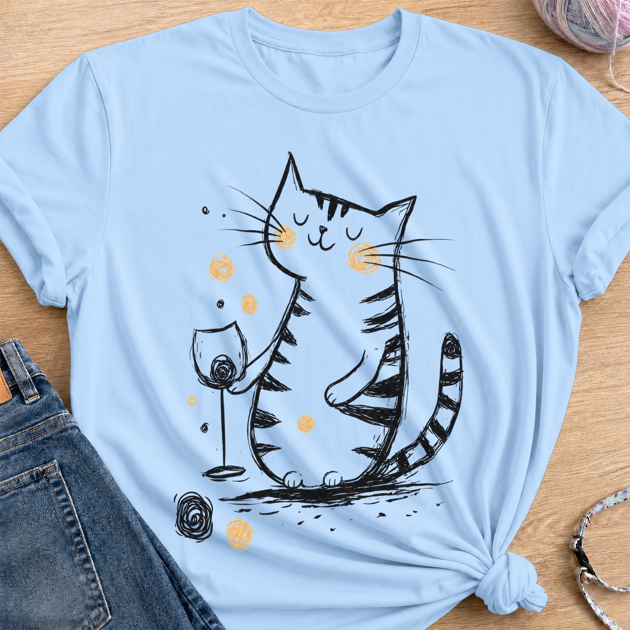 Treat Yourself T-Shirt — Light Blue