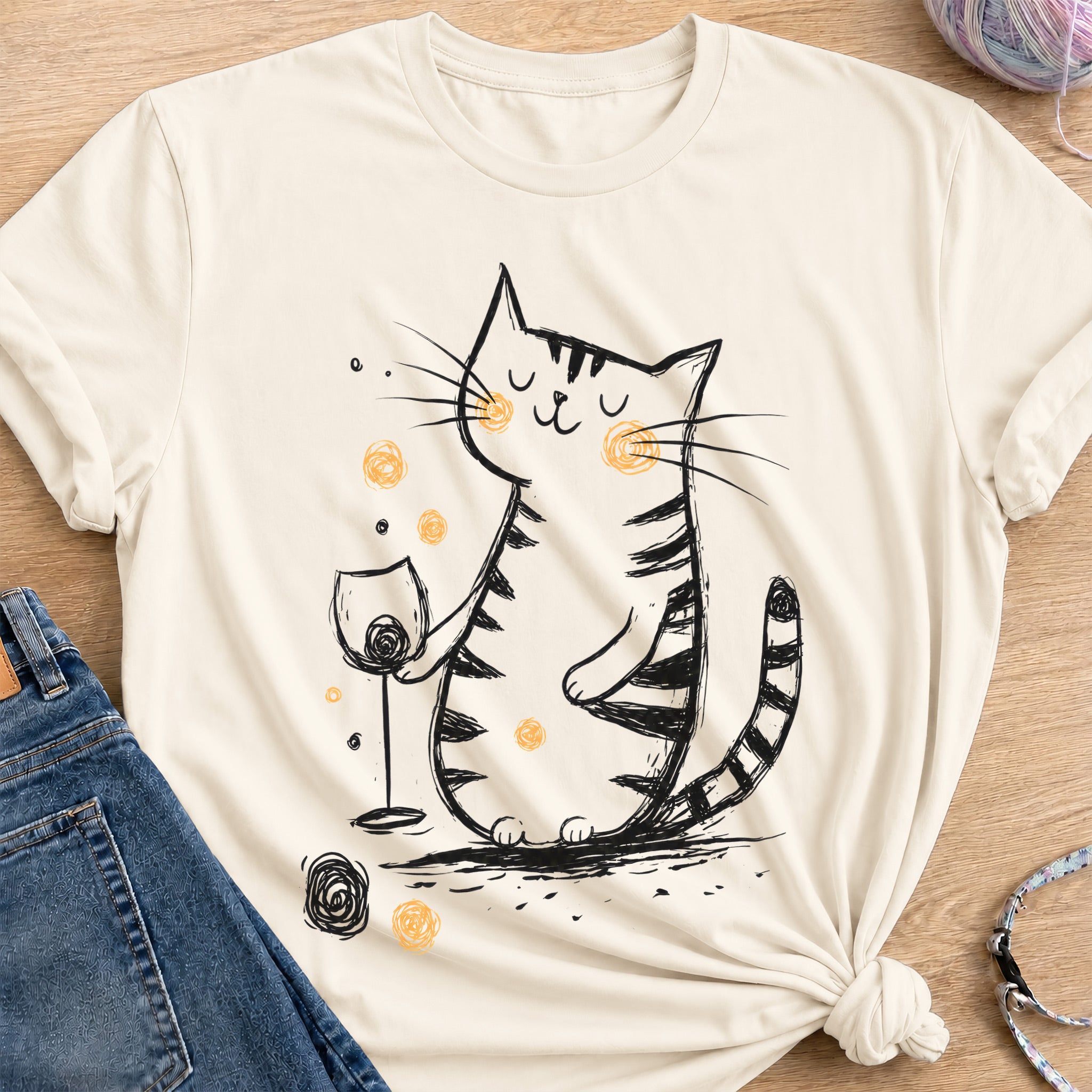 Treat Yourself T-Shirt — Natural