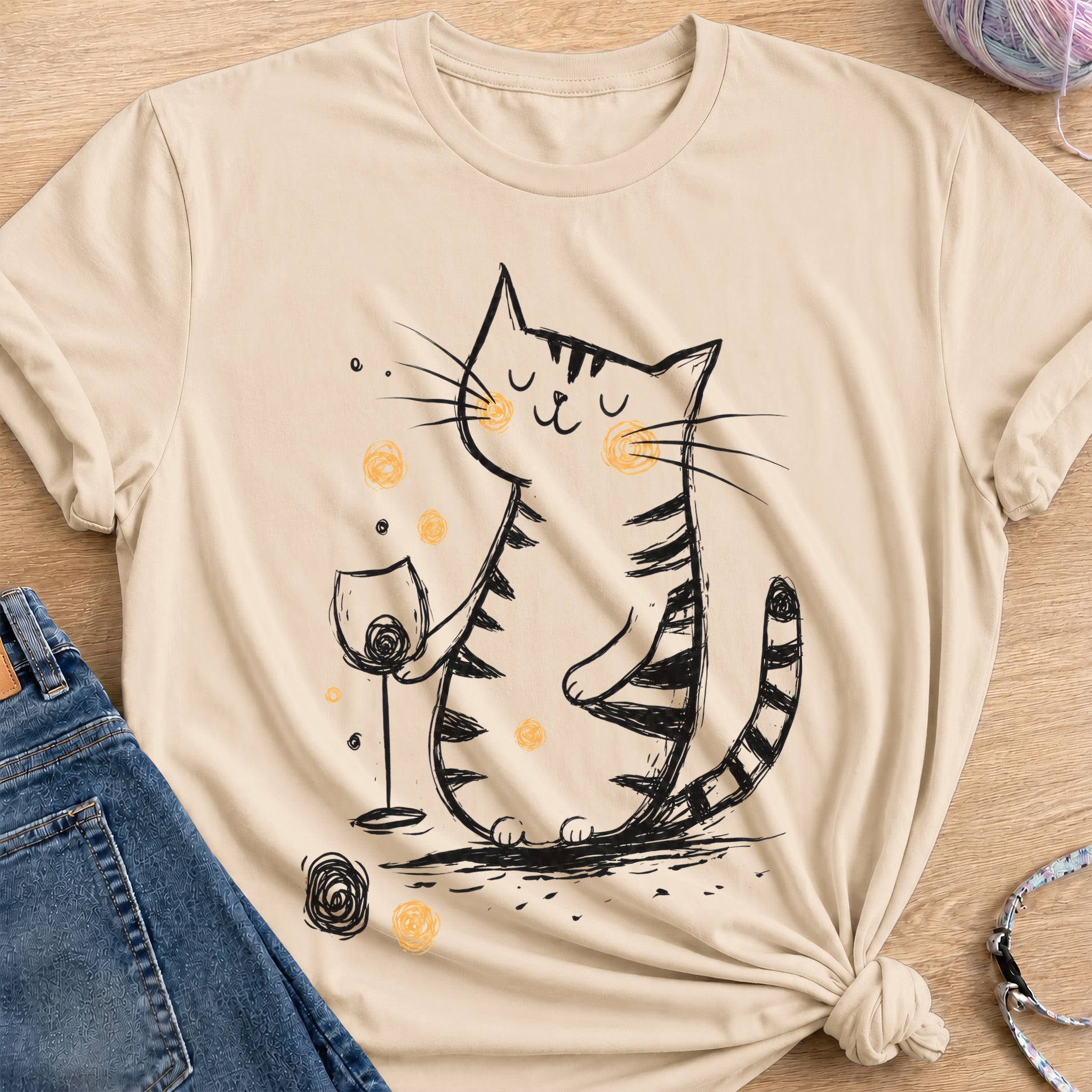 Treat Yourself T-Shirt — Sand