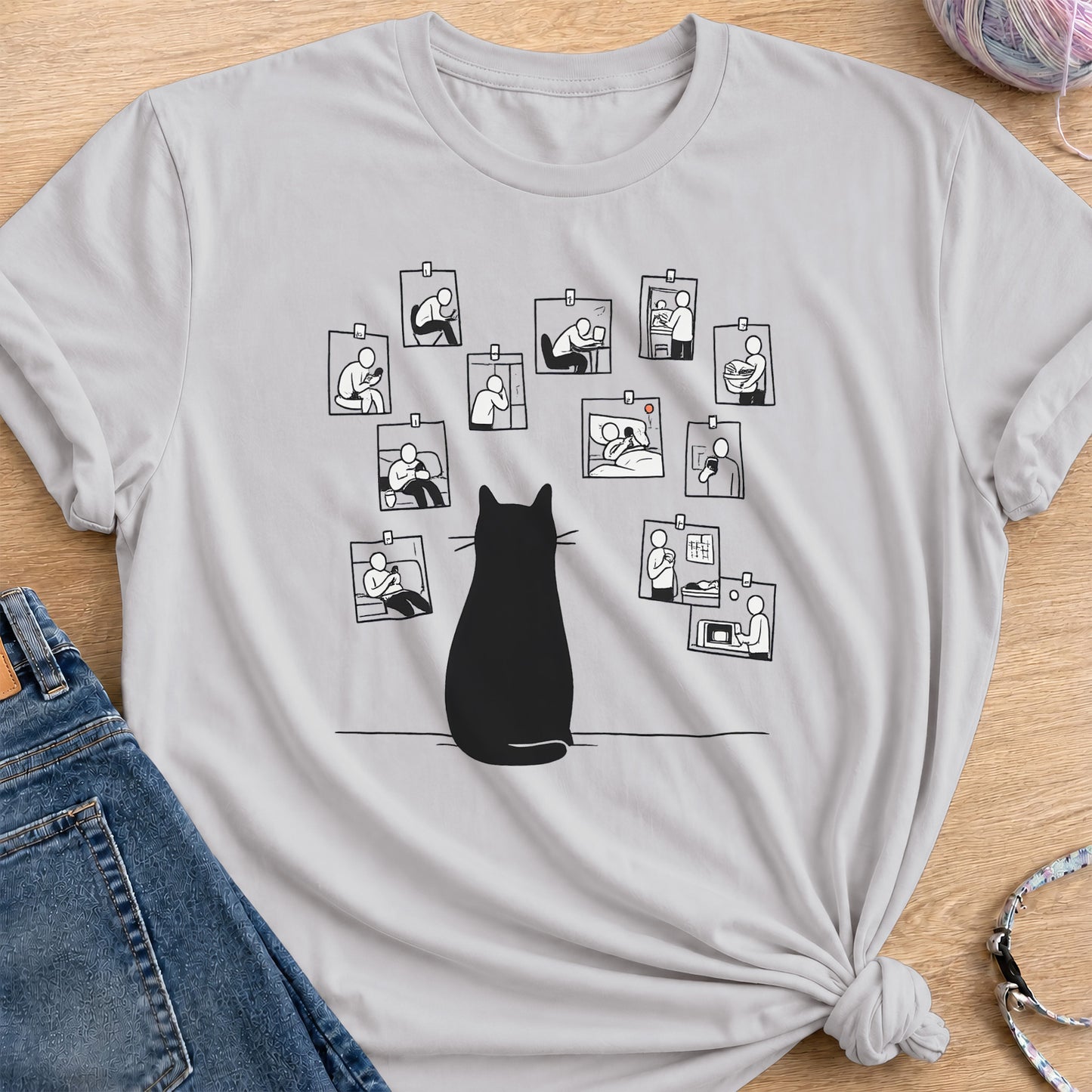 Quietly Judging T-Shirt — Ice Grey