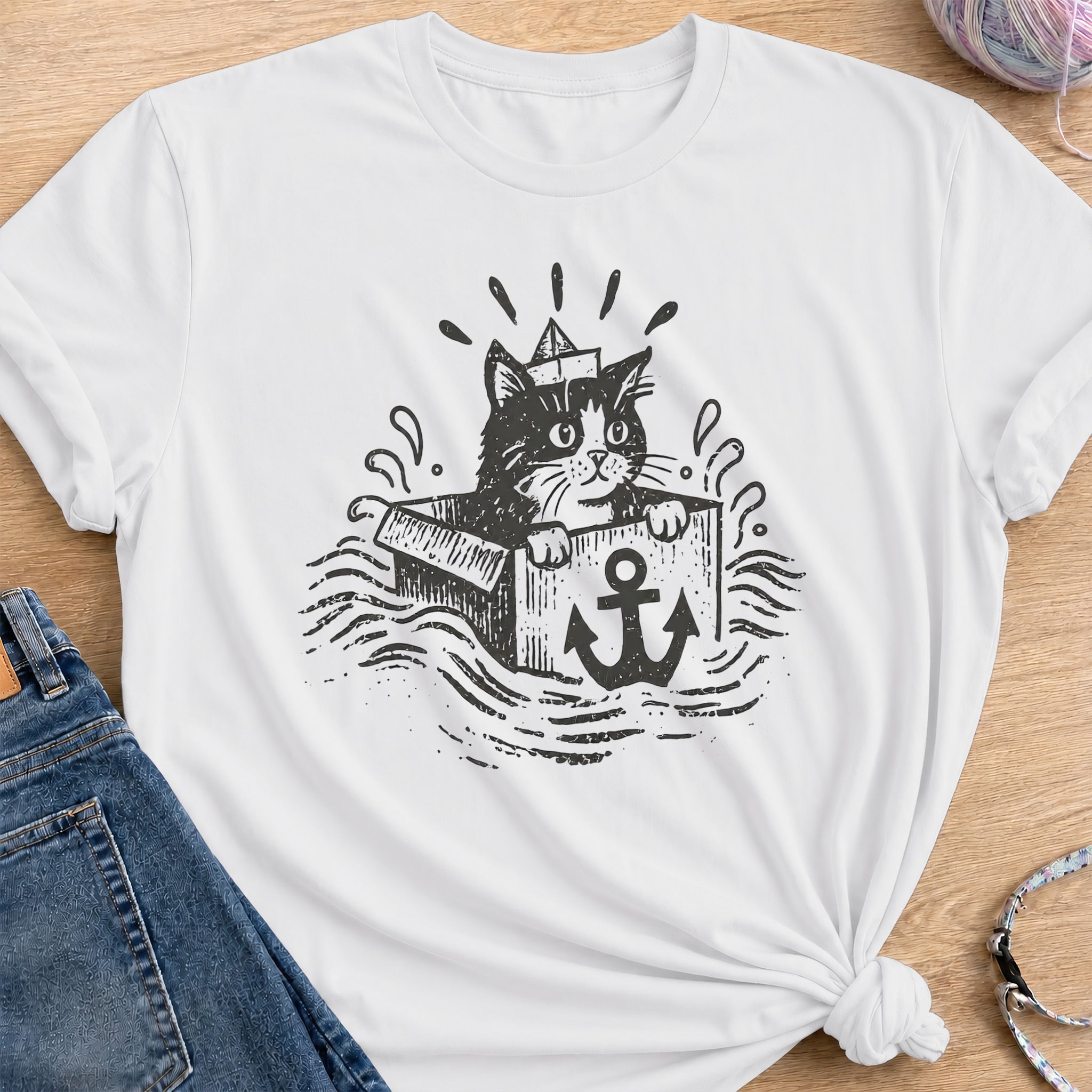 Tiny Sea Captain T-Shirt — White