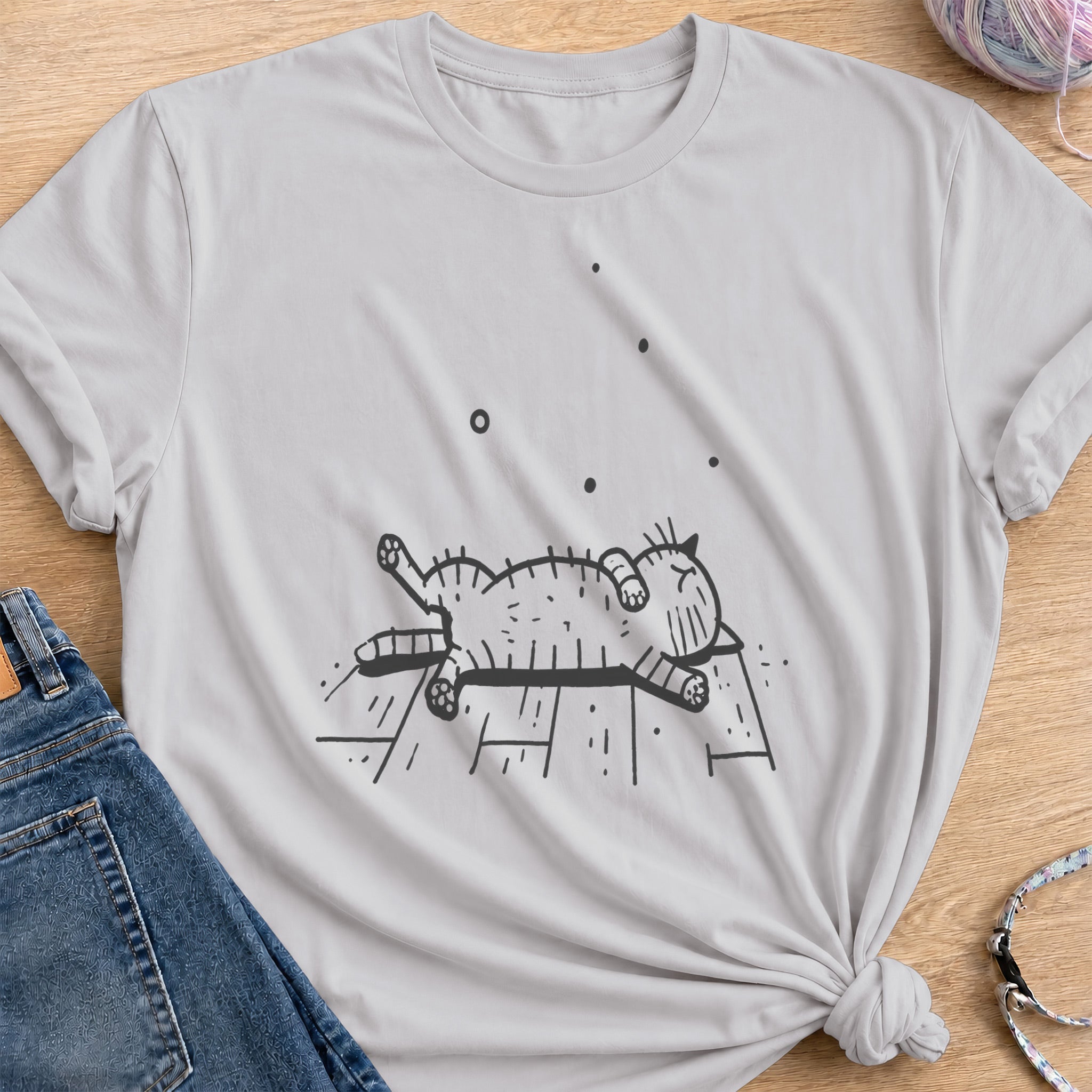 Flat Out T-Shirt — Ice Grey