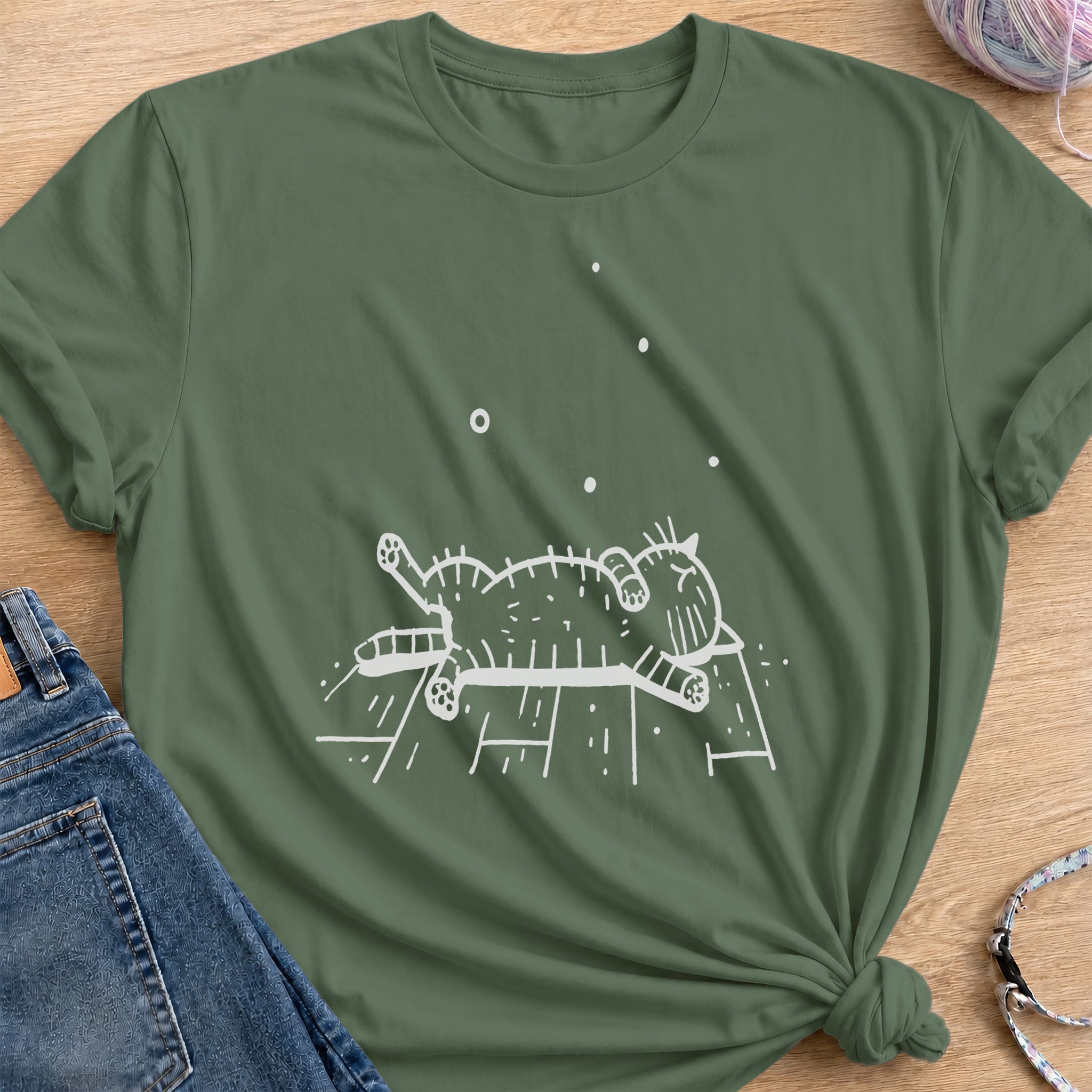 Flat Out T-Shirt — Military Green