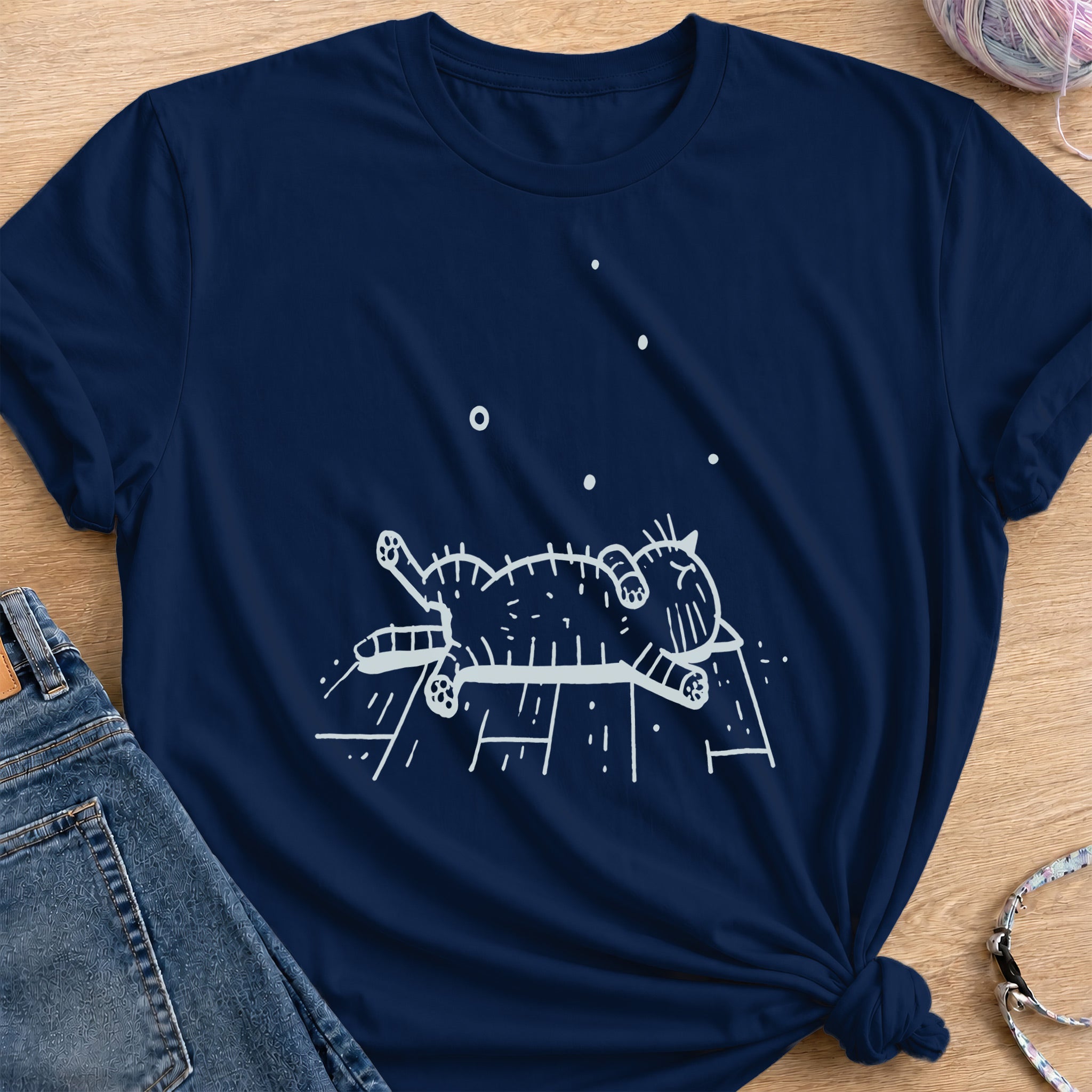 Flat Out T-Shirt — Navy