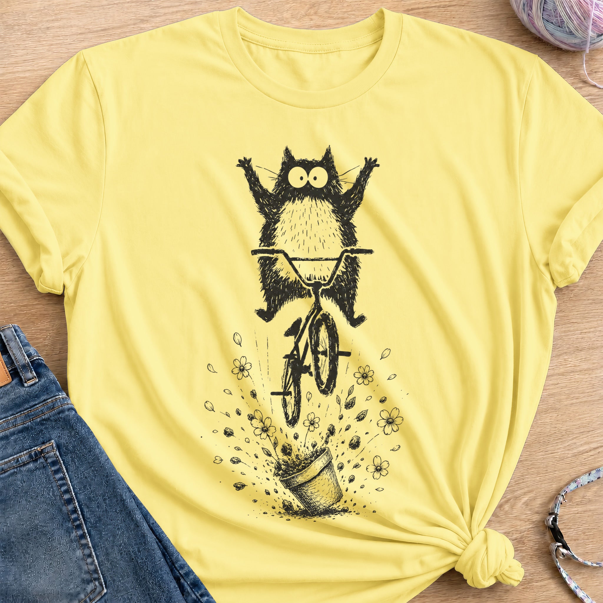 Pedal to Petal T-Shirt — Cornsilk