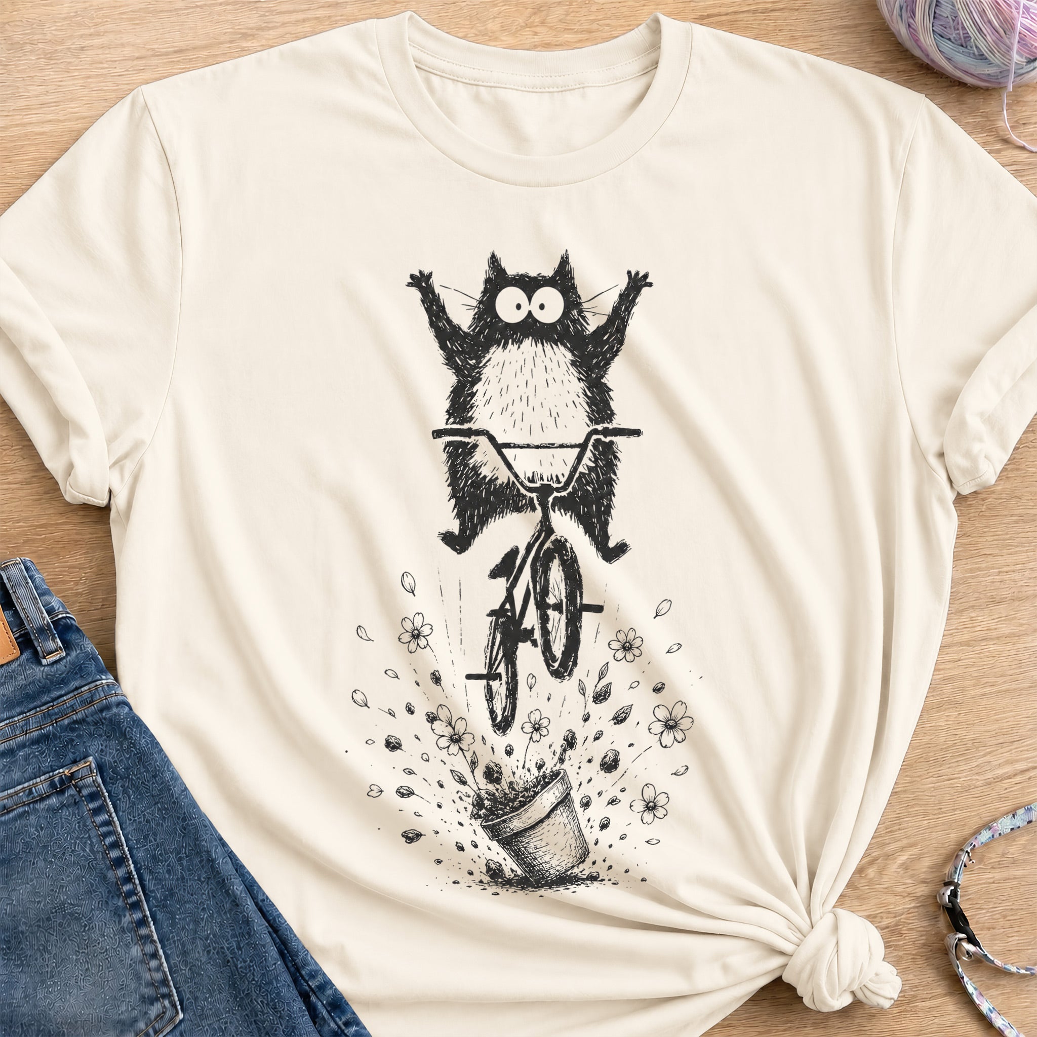 Pedal to Petal T-Shirt — Natural