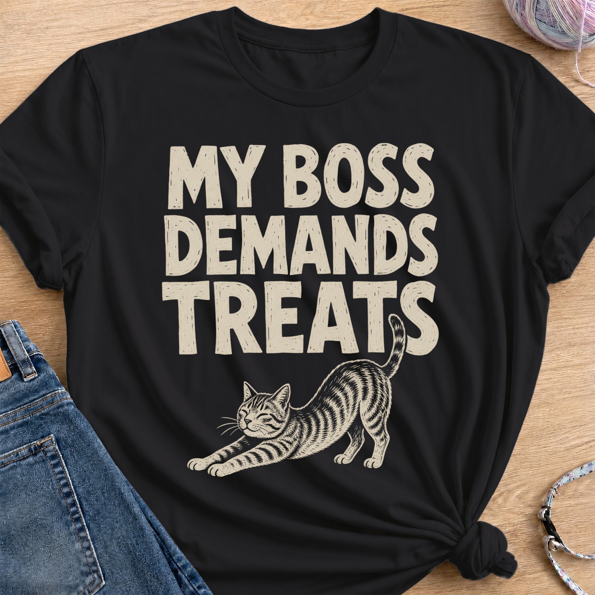 Treat Boss T-Shirt — Black