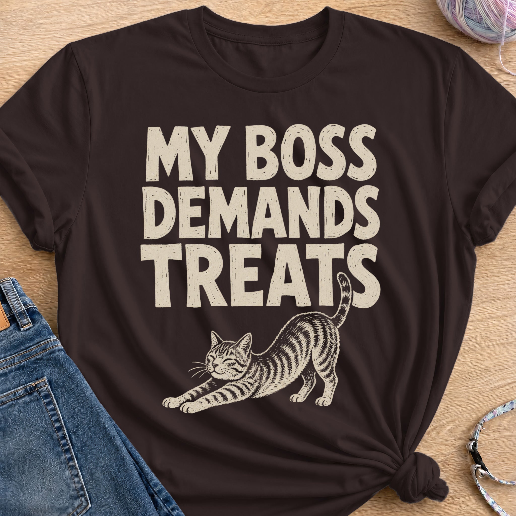 Treat Boss T-Shirt — Dark Chocolate