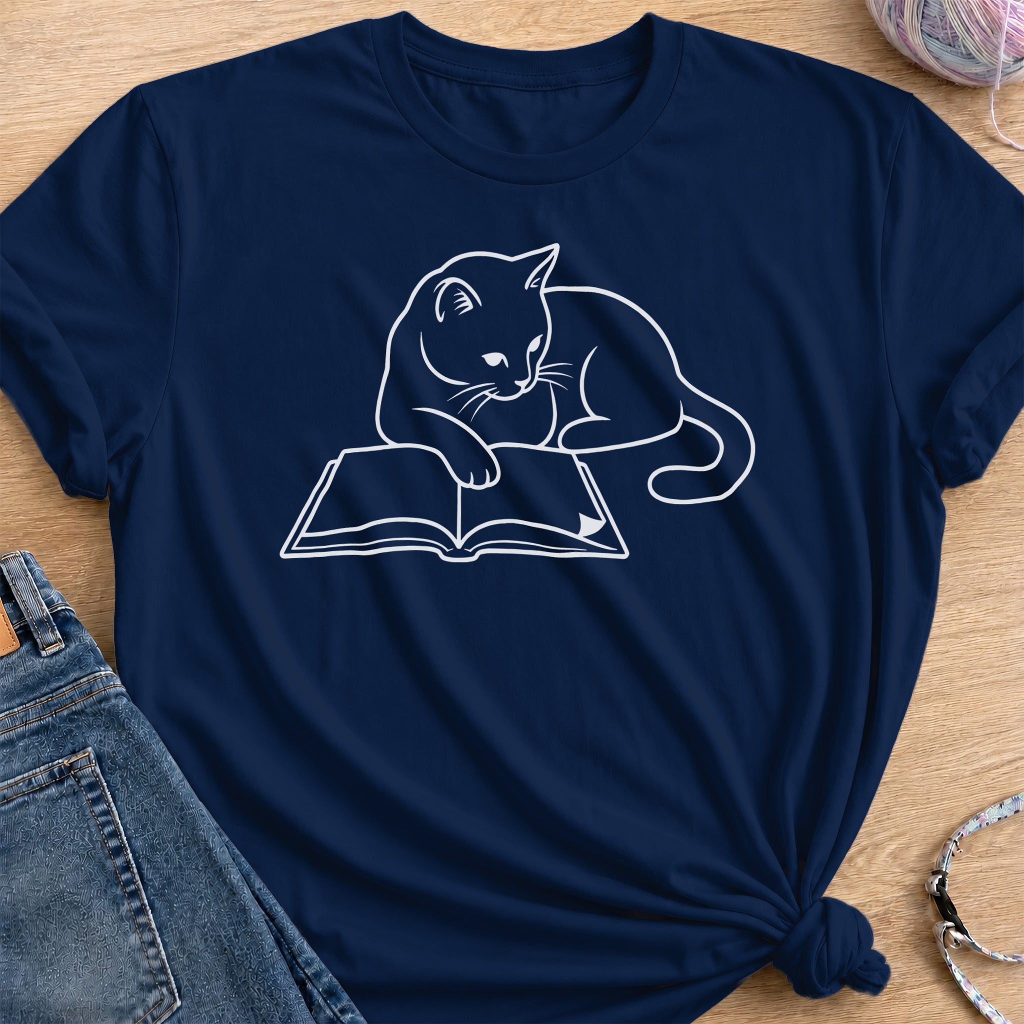 Reader T-Shirt — Navy