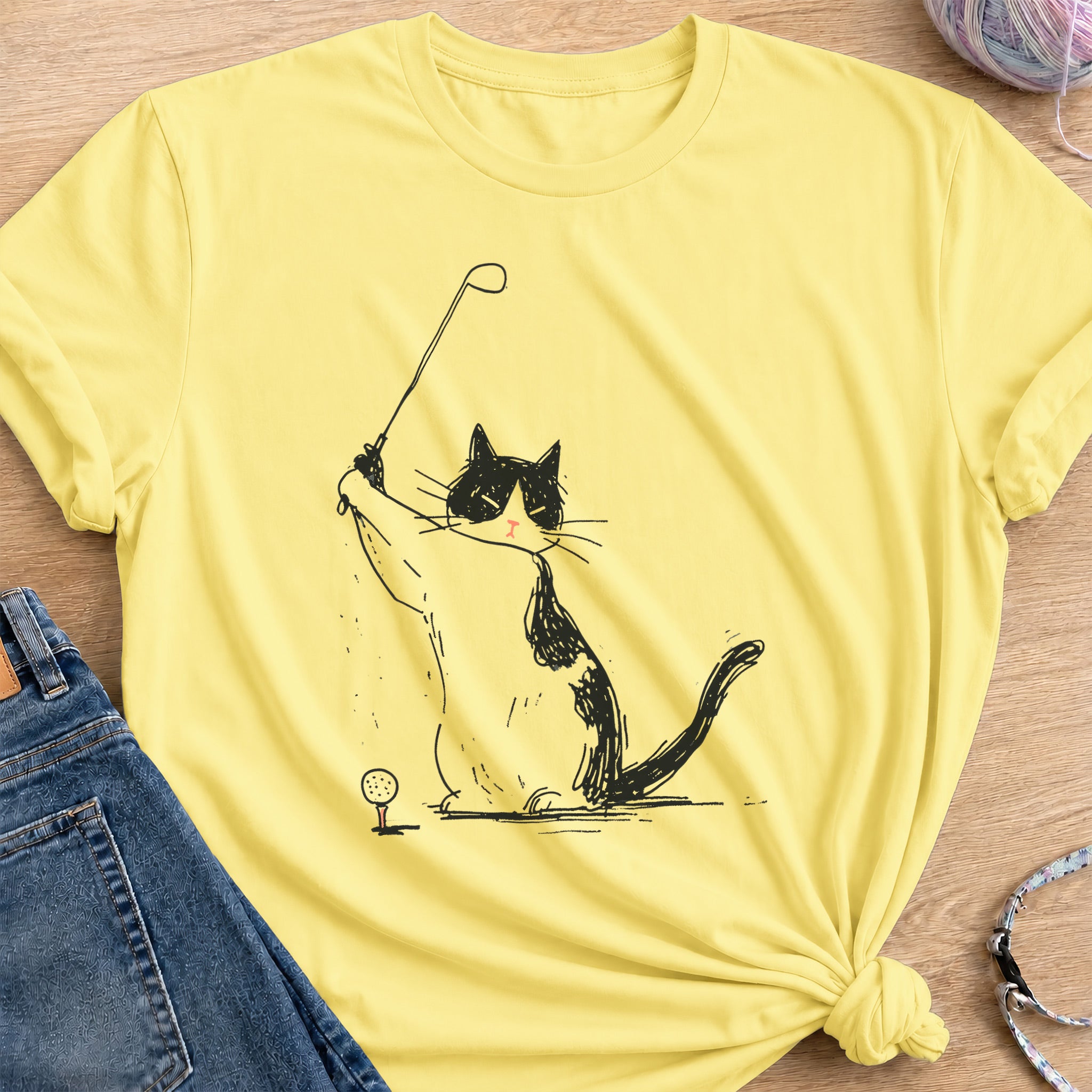 Stylish Swing T-Shirt — Cornsilk
