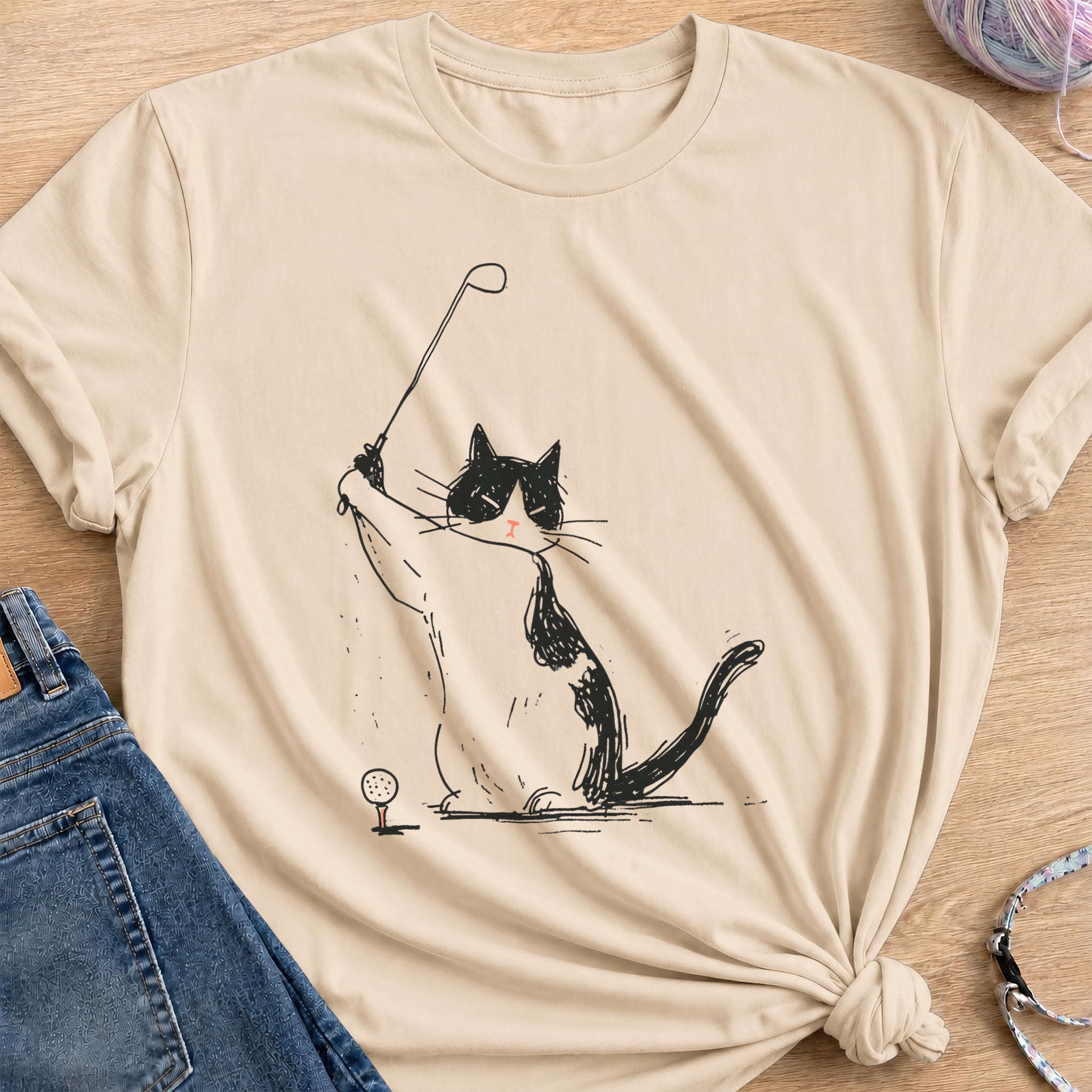 Stylish Swing T-Shirt — Sand