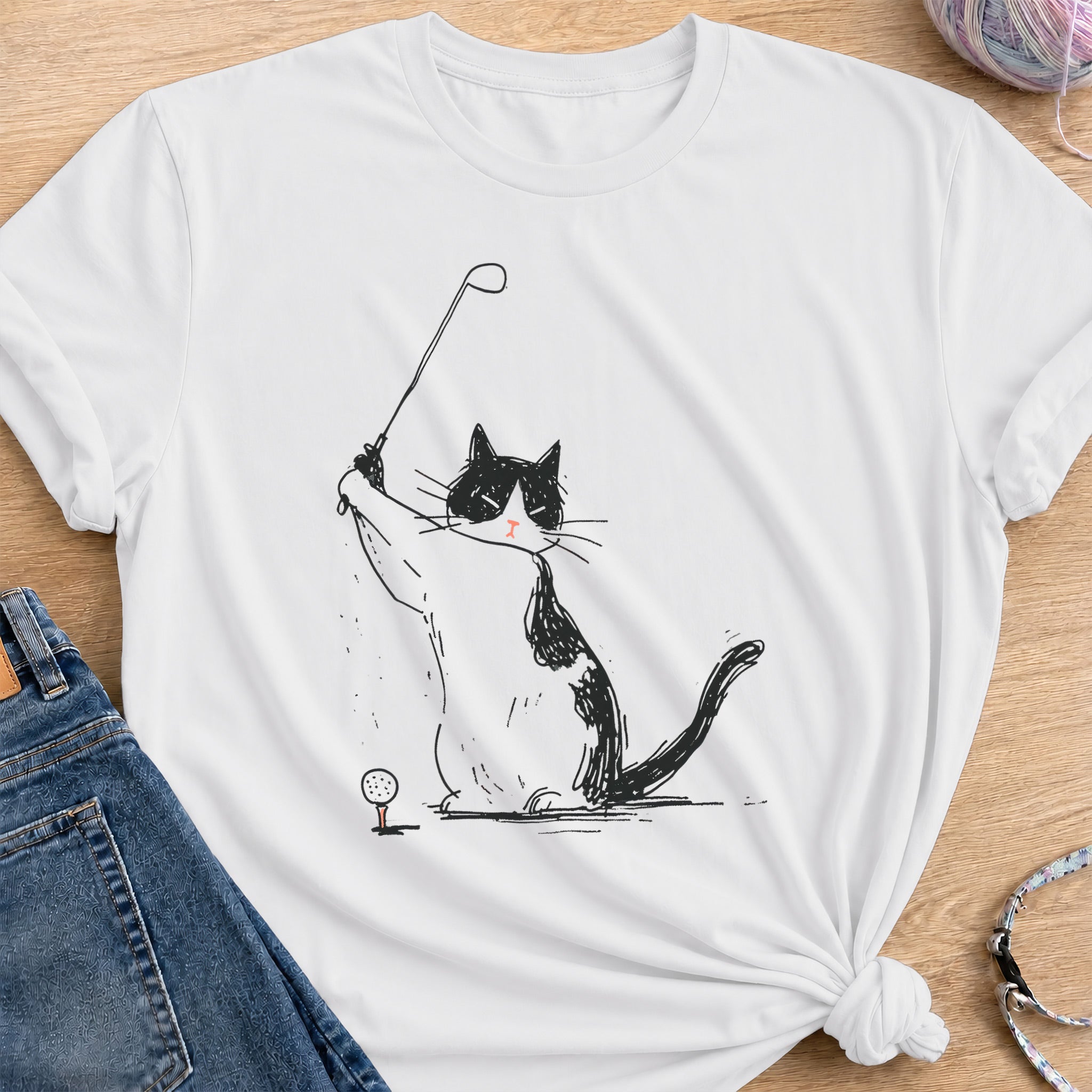 Stylish Swing T-Shirt — White