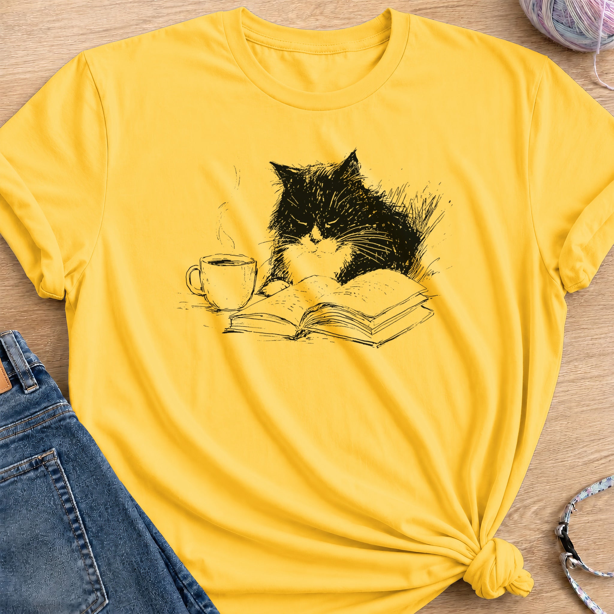 Cozy Morning T-Shirt — Daisy