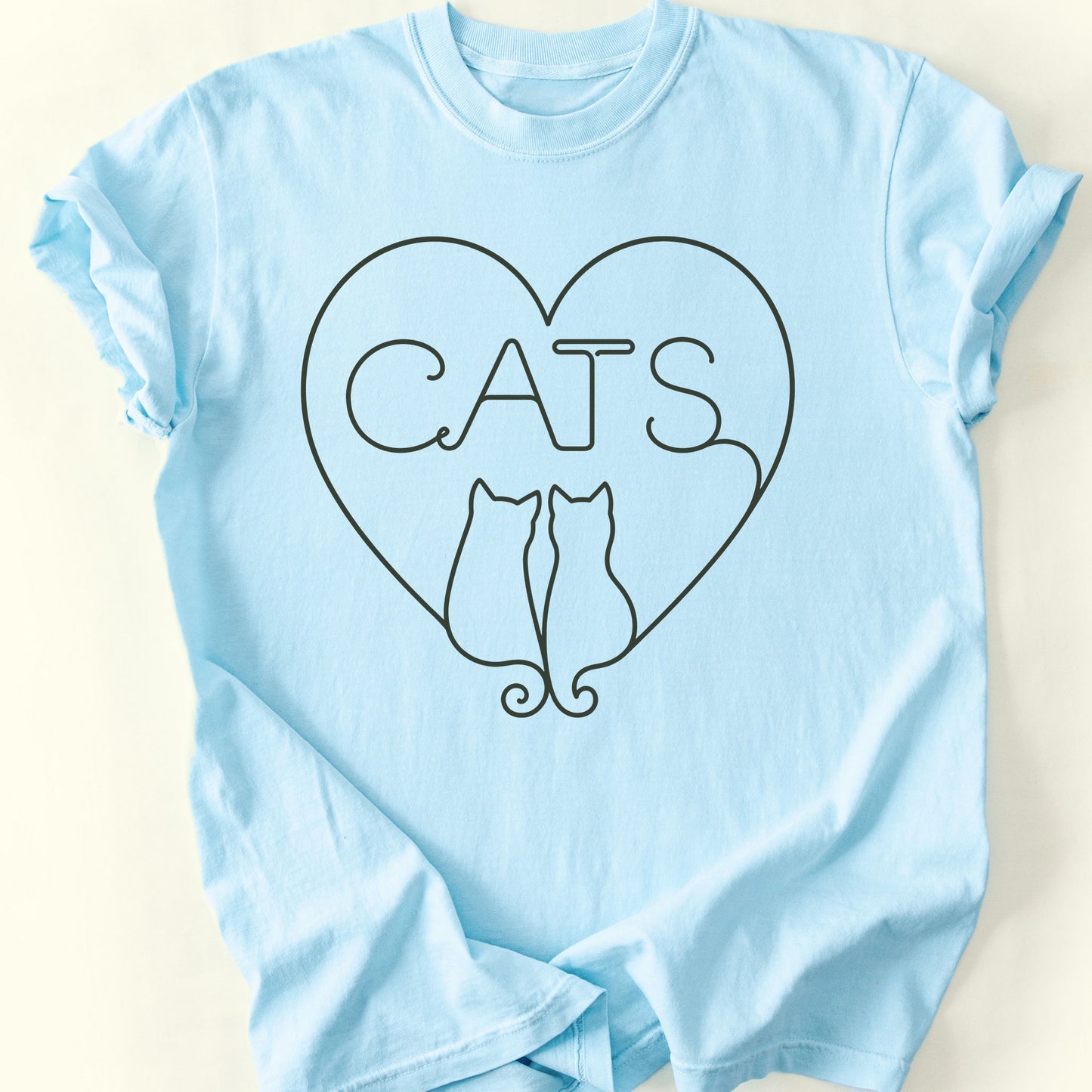 Heart Duo T-Shirt — Chambray