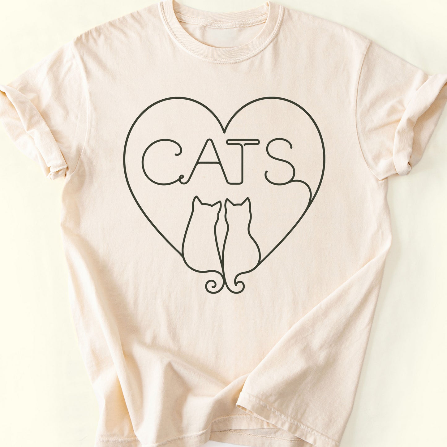 Heart Duo T-Shirt — Ivory