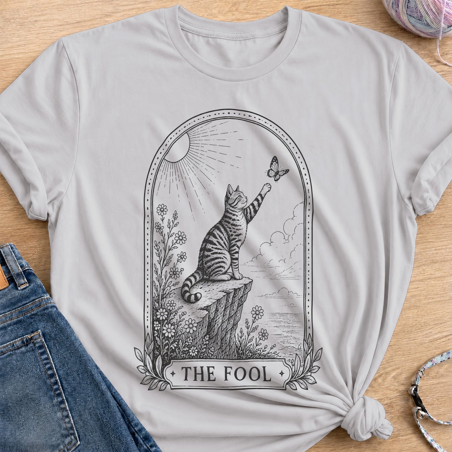 The Fool T-Shirt — Ice Grey